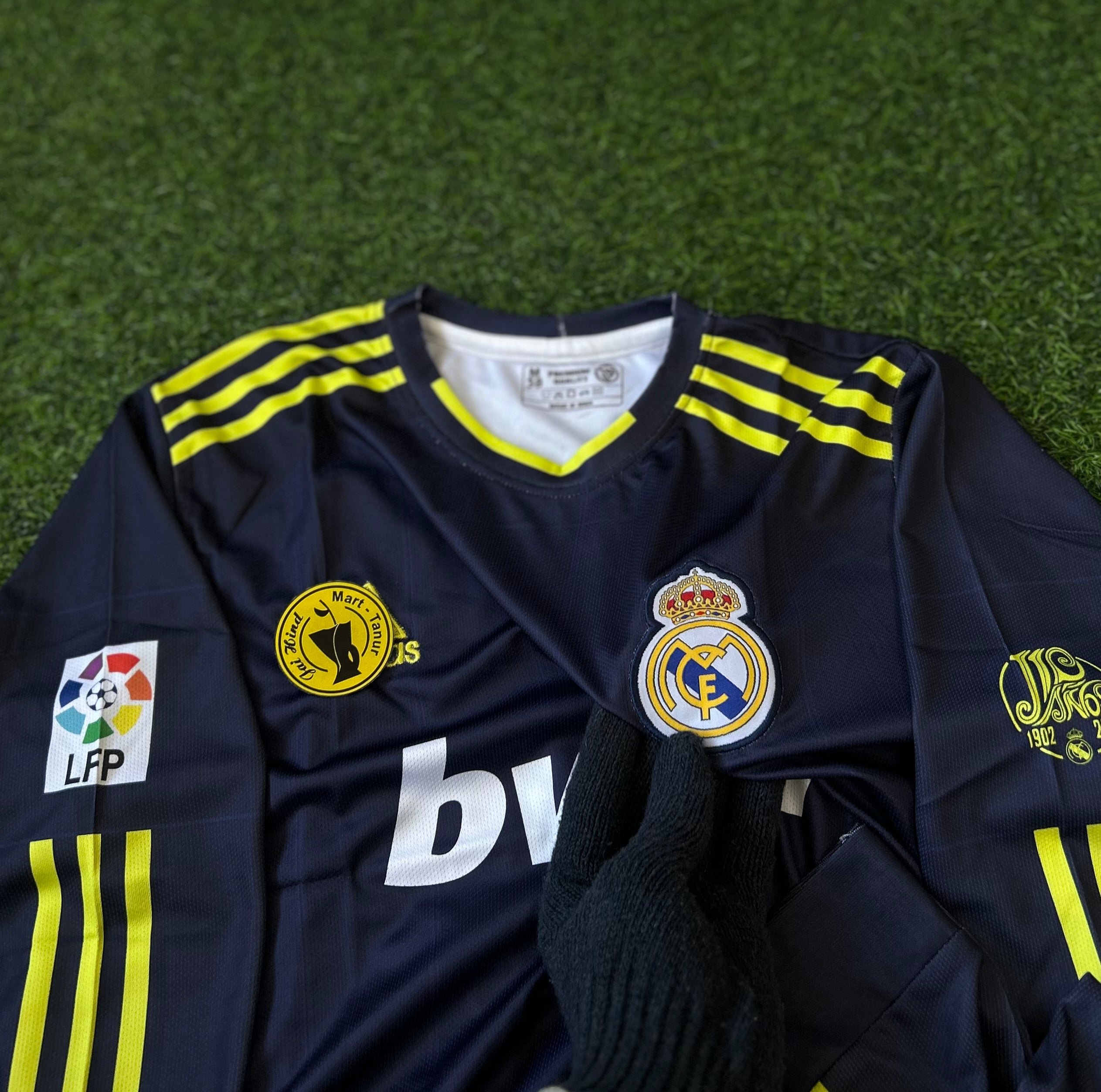 REAL MADRID 2012-13 AWAY KIT, FULL SLEEVE EMBROIDERY