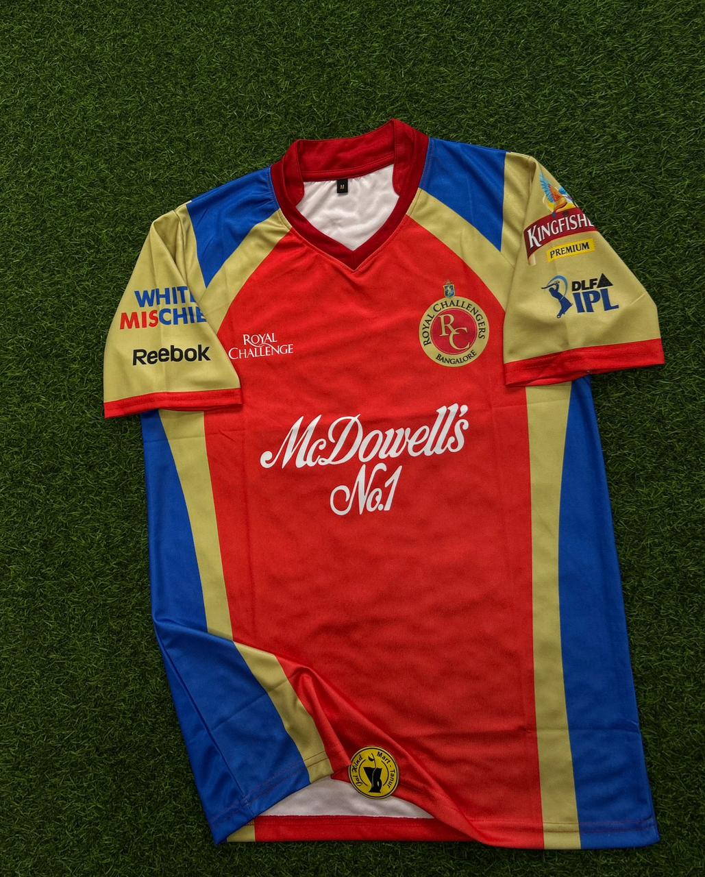 Royal Challengers Bengaluru (RCB) 2011 Kit AB Cricket Jersey – Half Sleeve OG Neck
