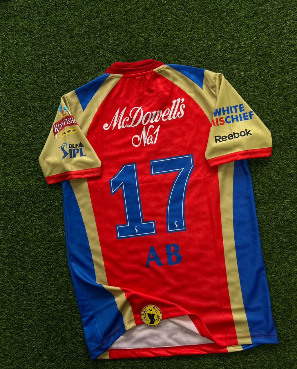 Royal Challengers Bengaluru (RCB) 2011 Kit AB Cricket Jersey – Half Sleeve OG Neck