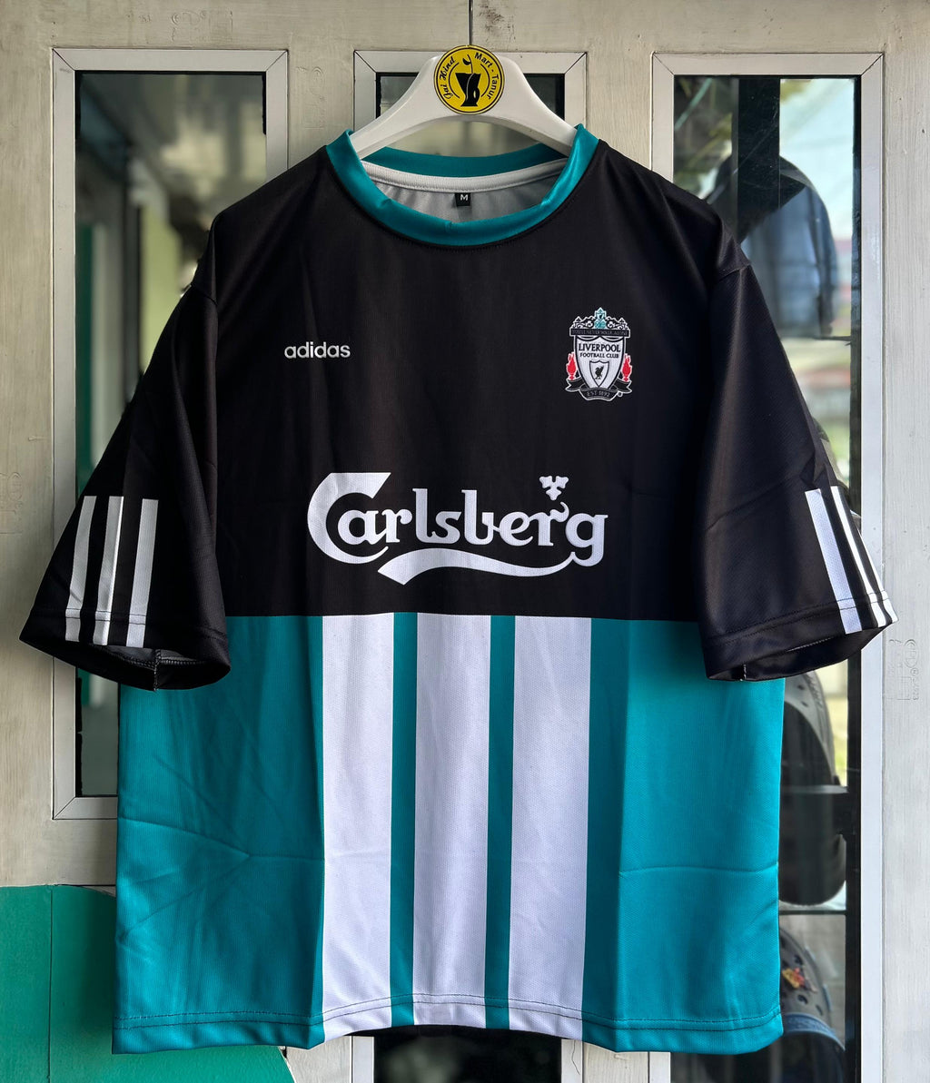 LIVERPOOL 1995-96 AWAY KIT. FIVESLEEVE SUBLIMATION