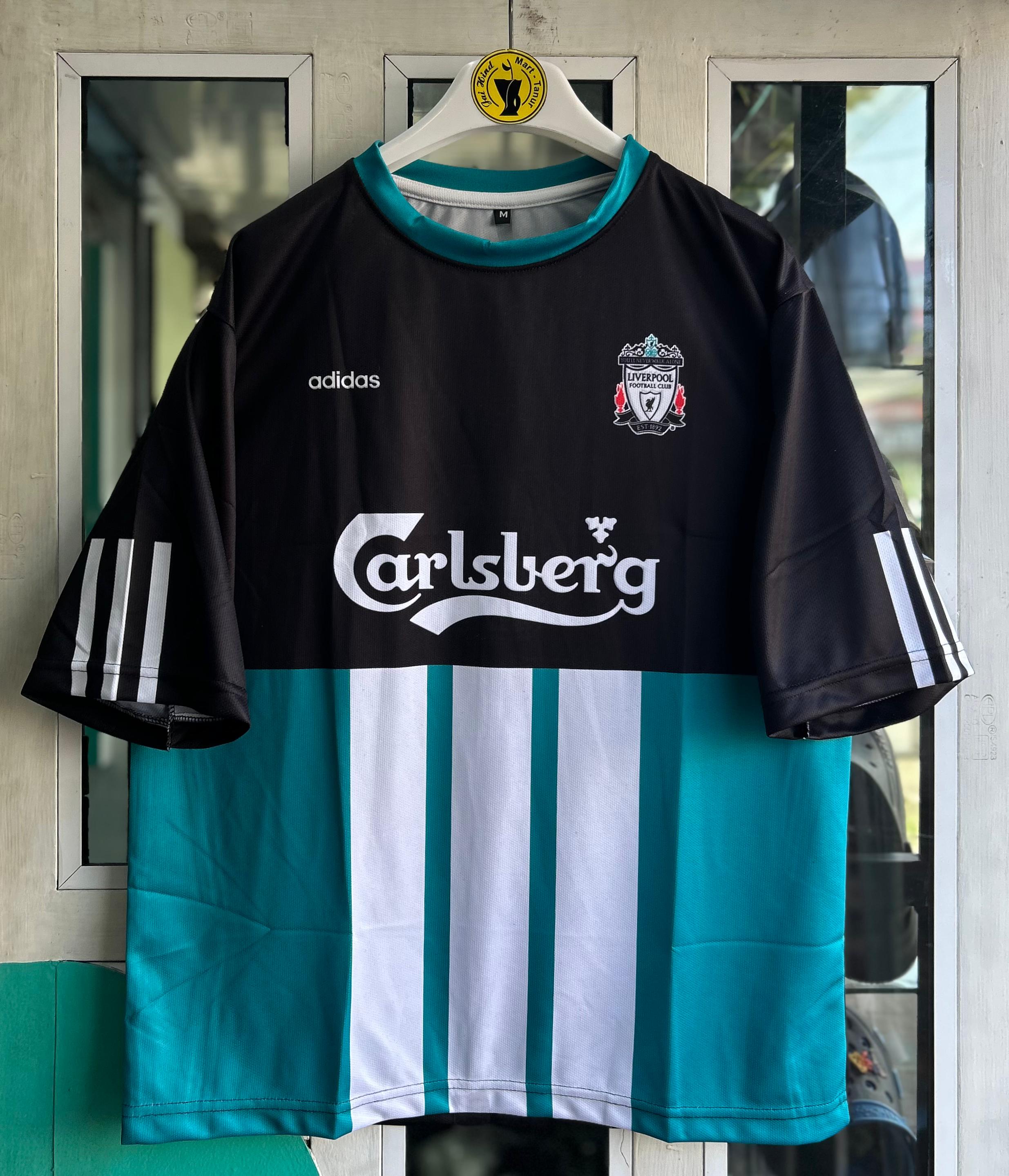 LIVERPOOL 1995-96 AWAY KIT. FIVESLEEVE SUBLIMATION