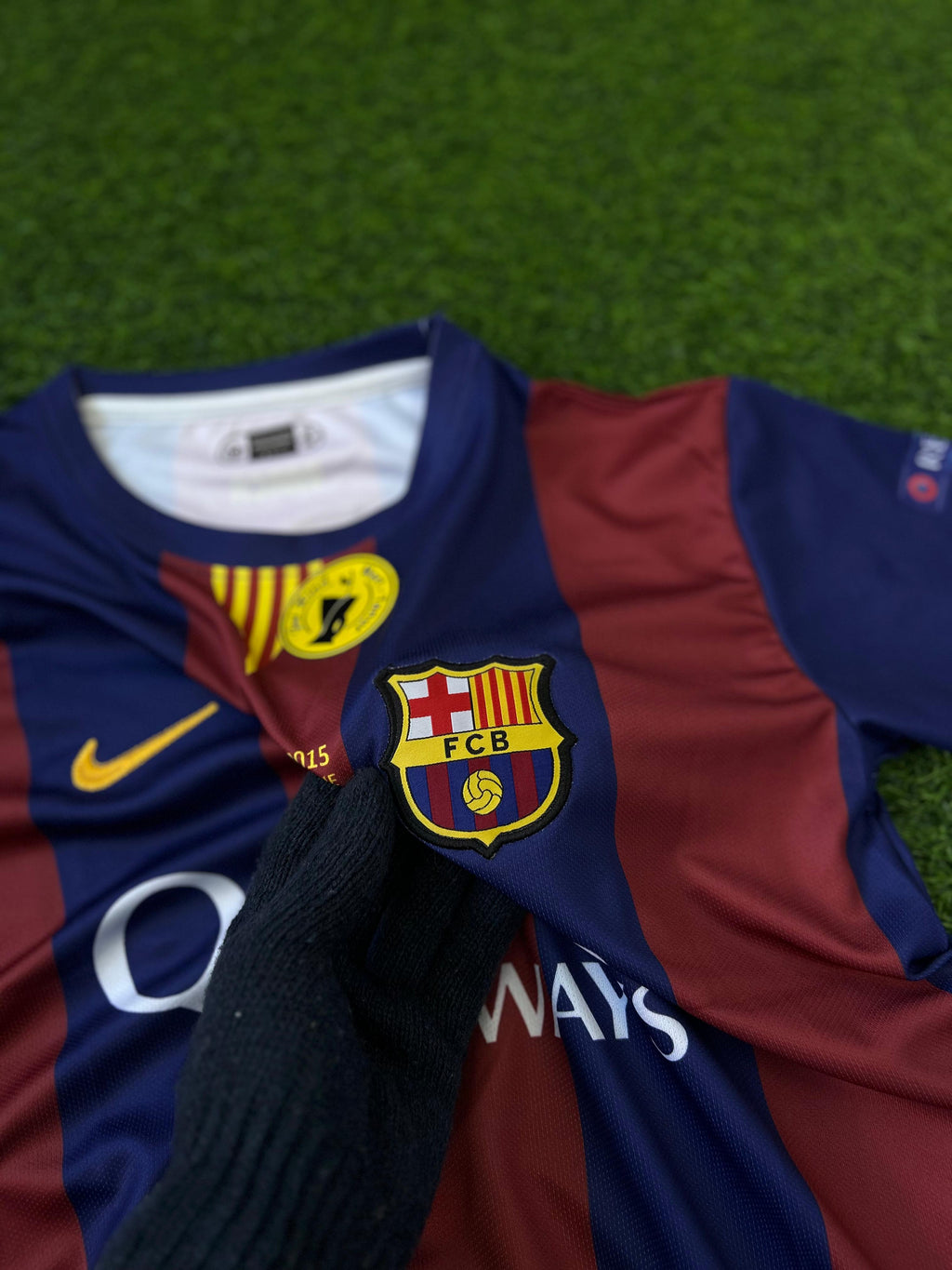 BARCELONA 2014-15 HOME KIT . HALFSLEEVE EMBROIDERY