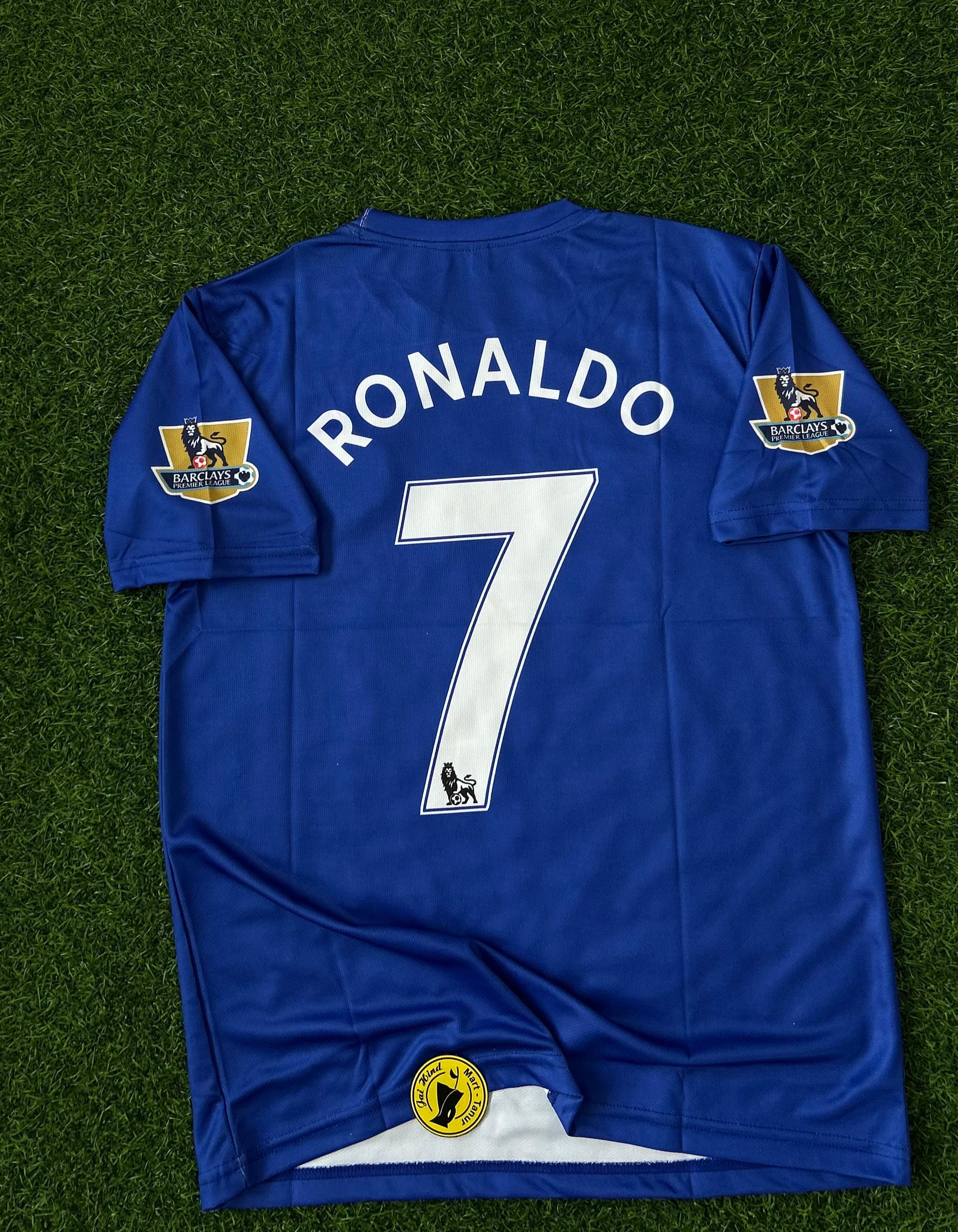 MAN UNITED 2007-08 SEASON AWAY KIT. HALFSLEEVE EMBROIDERY