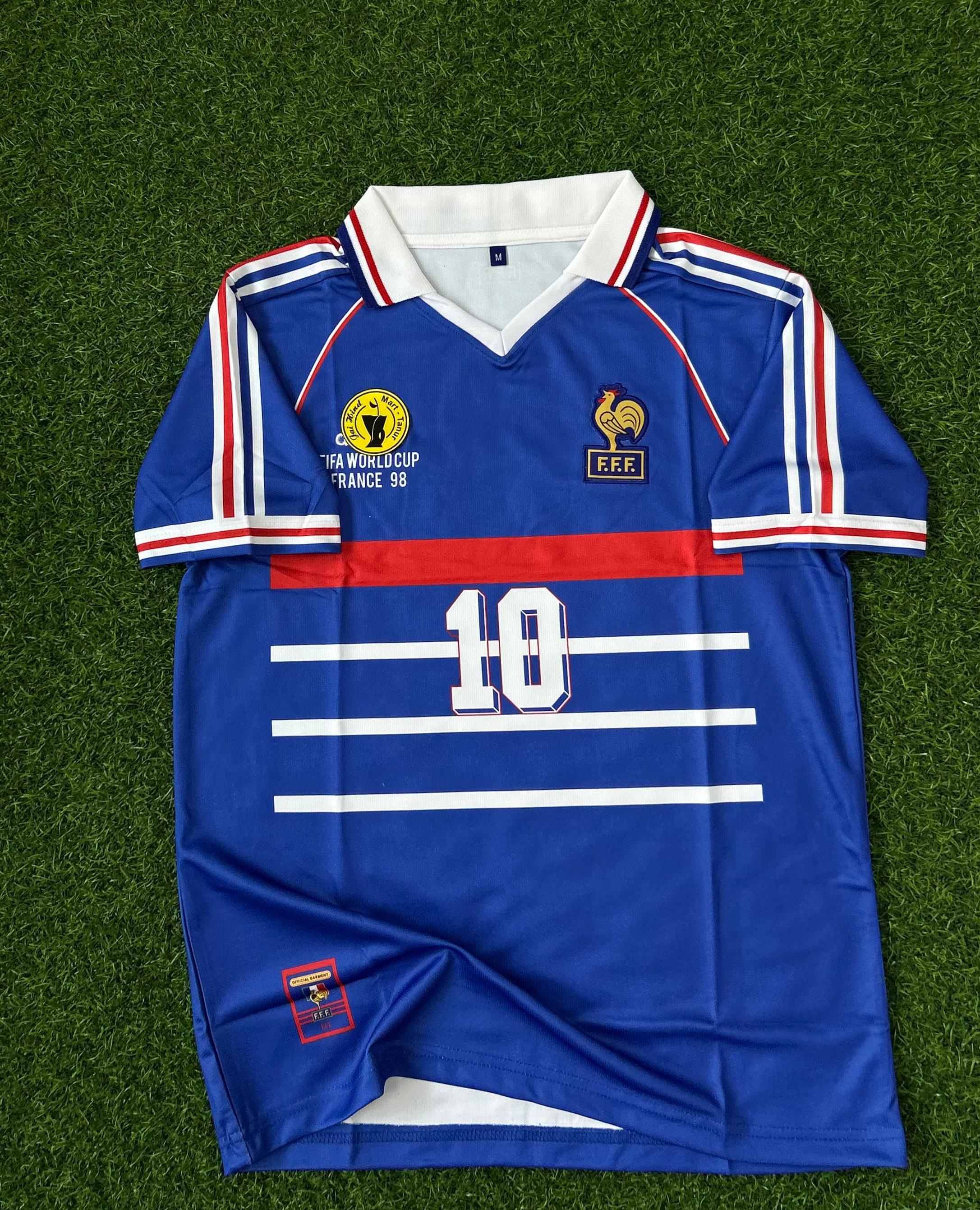 FRANCE 1998 WORLD CUP HOME KIT.HALFSLEEVE POLO EMBROIDERY