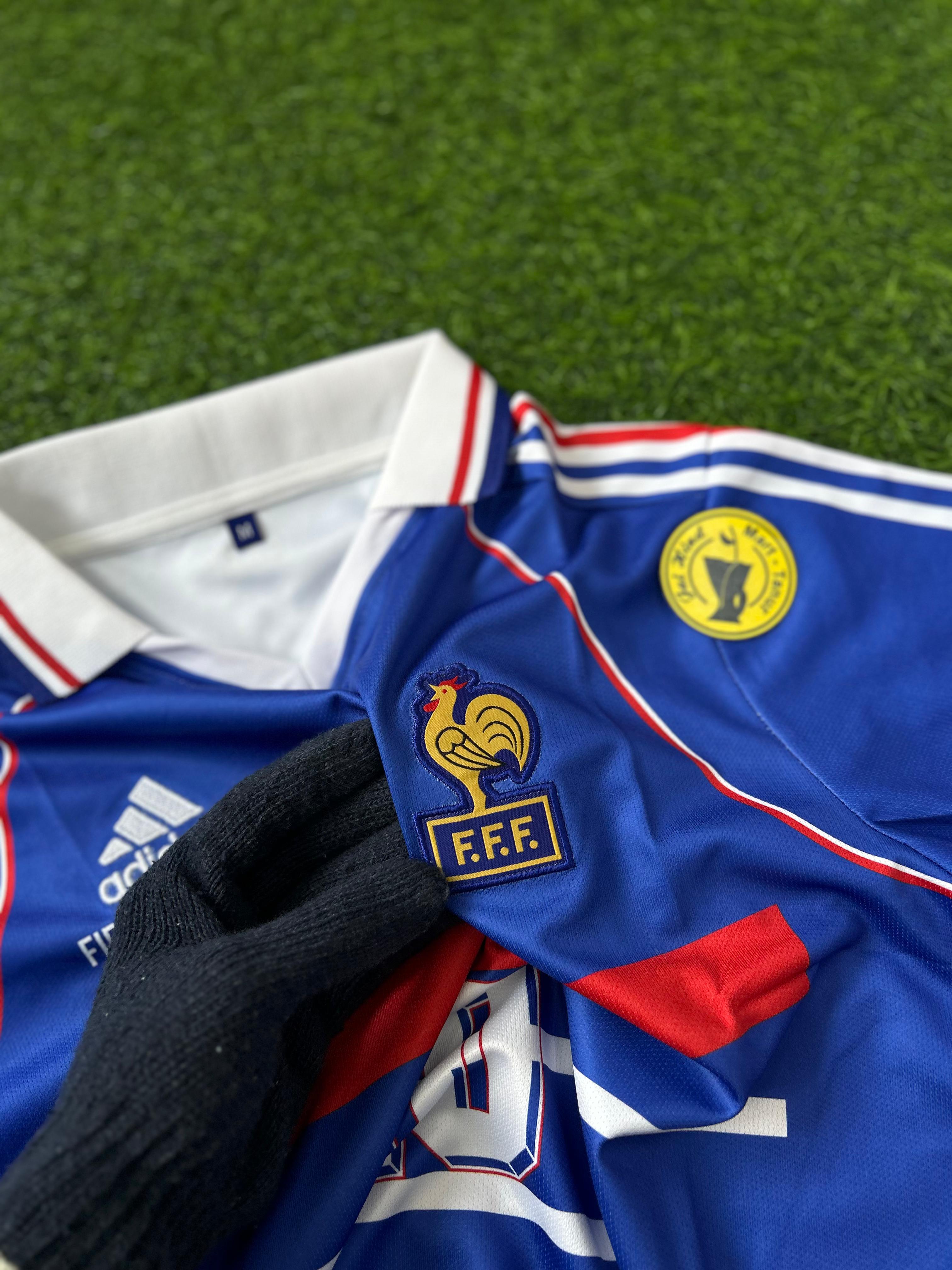 FRANCE 1998 WORLD CUP HOME KIT.HALFSLEEVE POLO EMBROIDERY