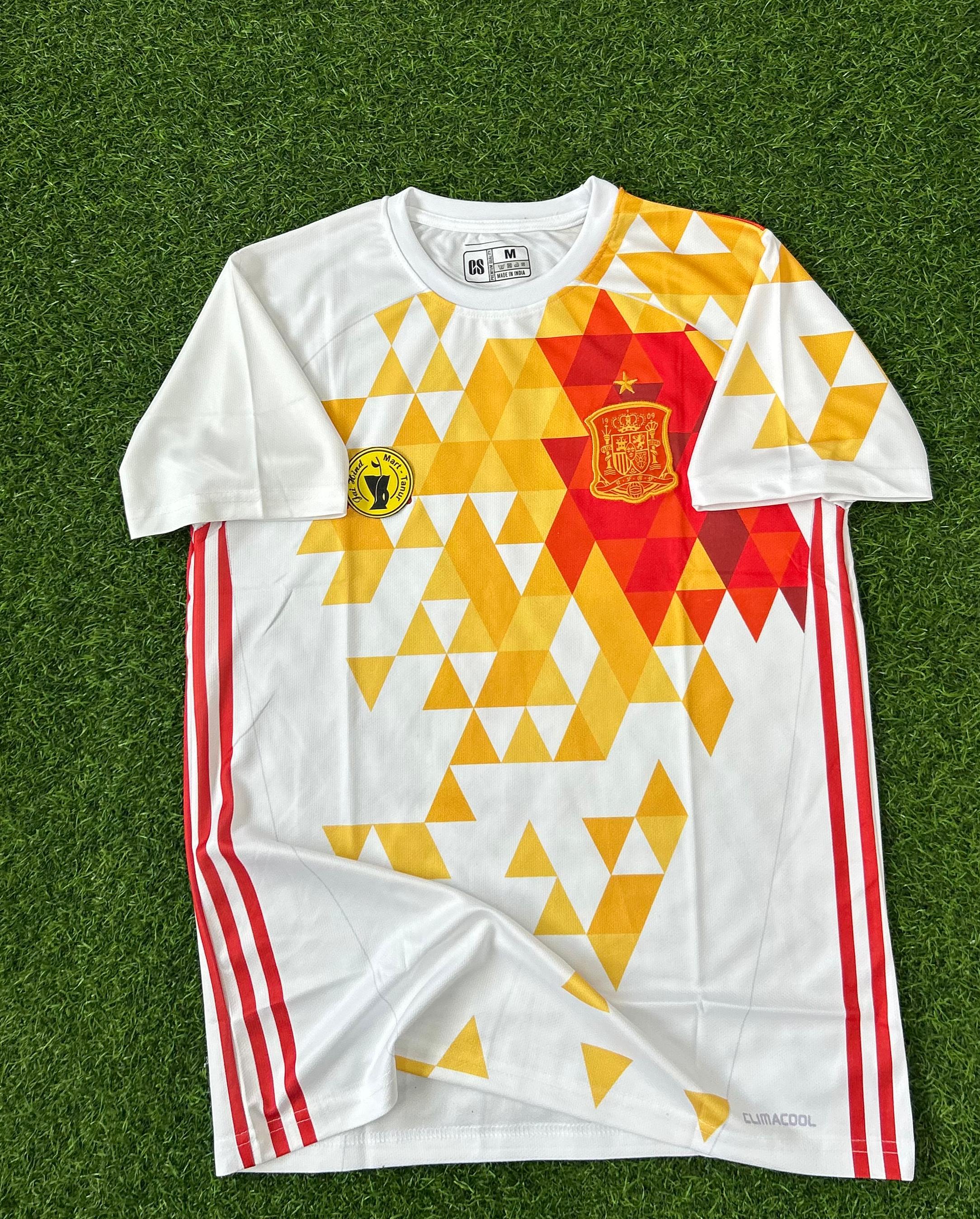 SPAIN 2016-17 AWAY KIT.HALFSLEEVE EMBROIDERY