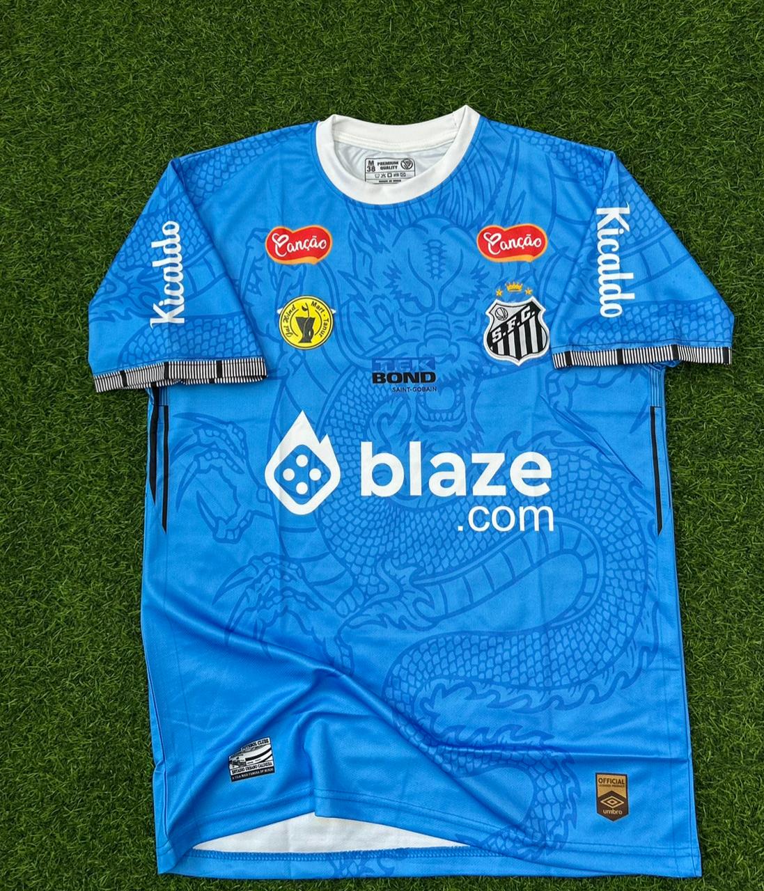 SANTOS SPECIAL EDITION BLUE.HALFSLEEVE EMBROIDERY