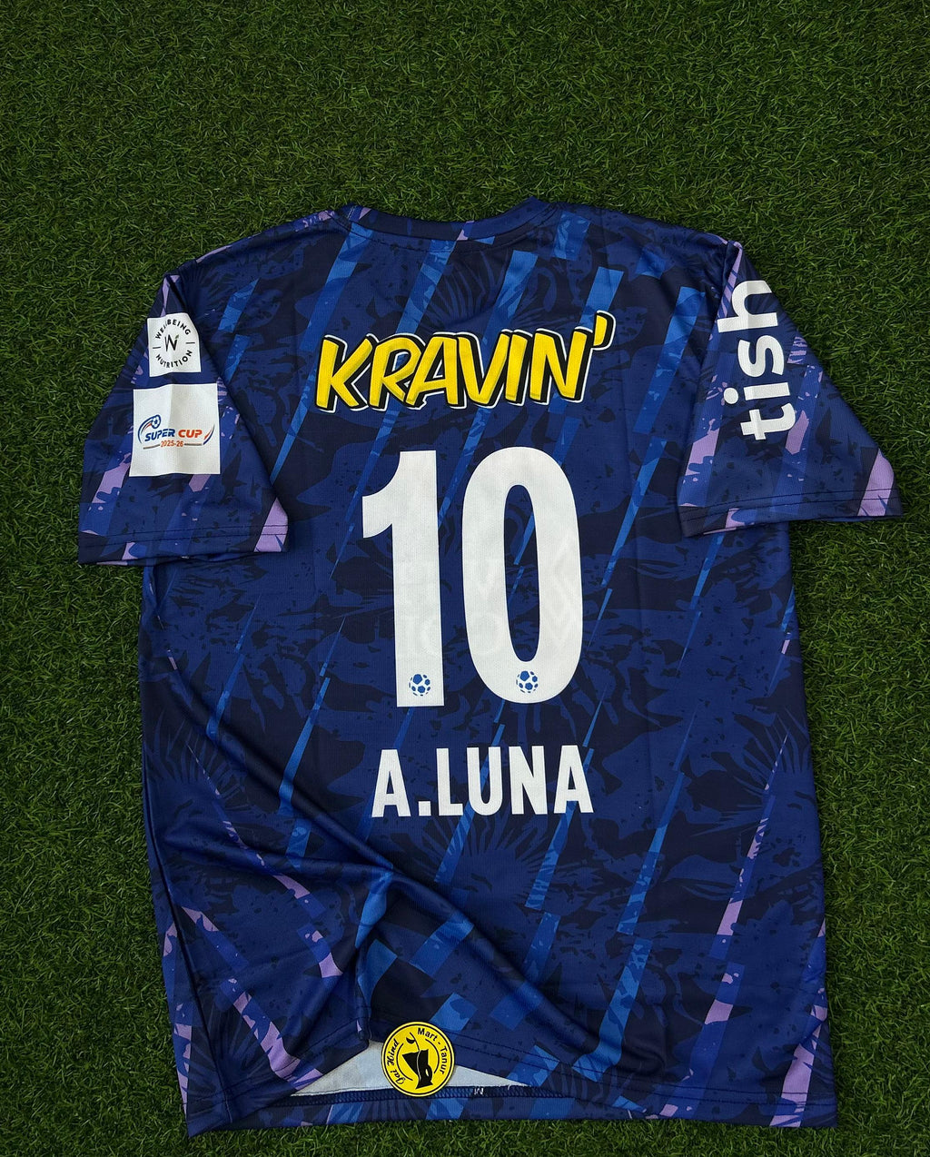 KERALA BLASTERS 2025-26 SEASON THIRD KIT.HALFSLEEVE SUBLIMATION