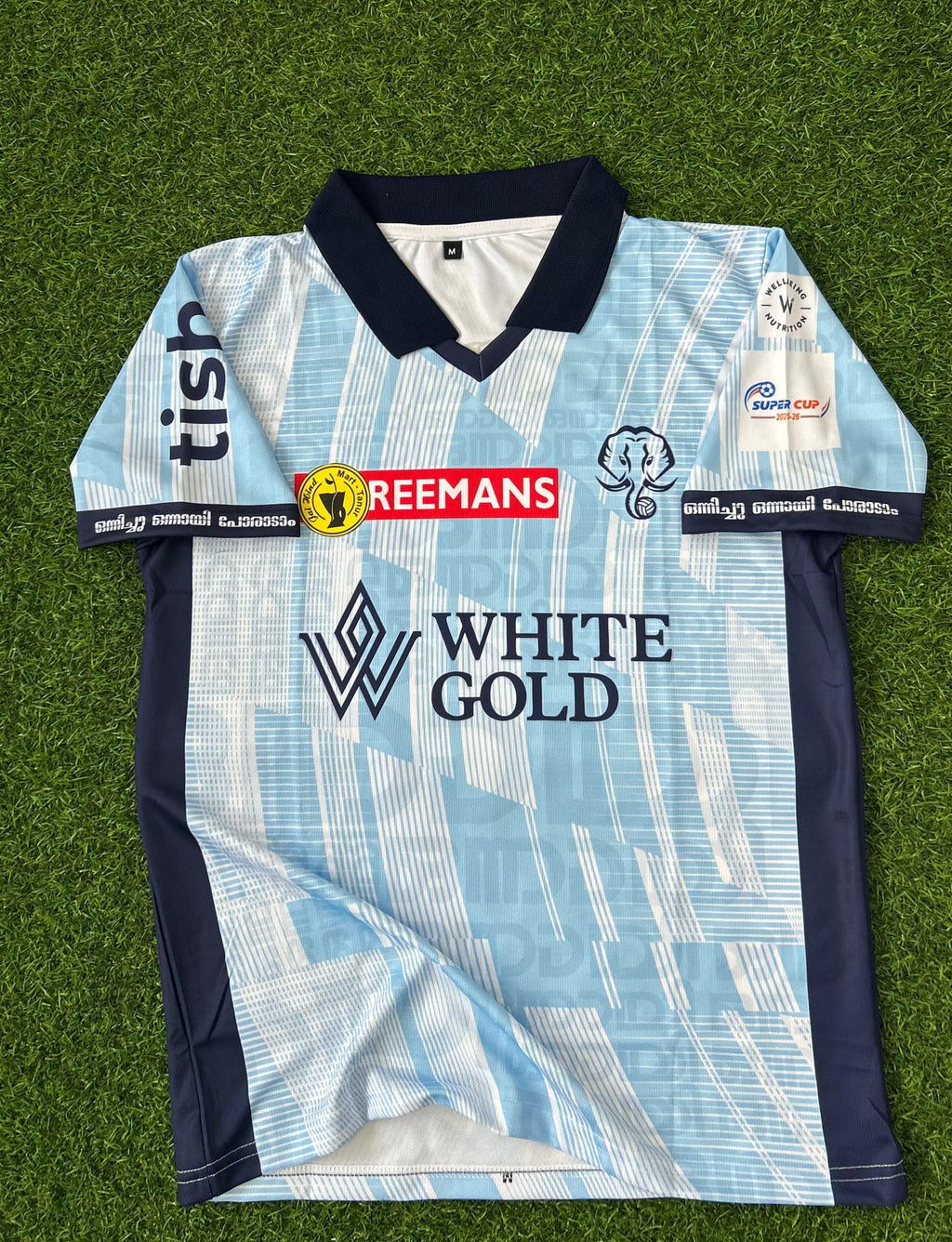 KERALA BLASTERS 2025-26 SEASON AWAY KIT. HALFSLEEVE POLO SUBLIMATION