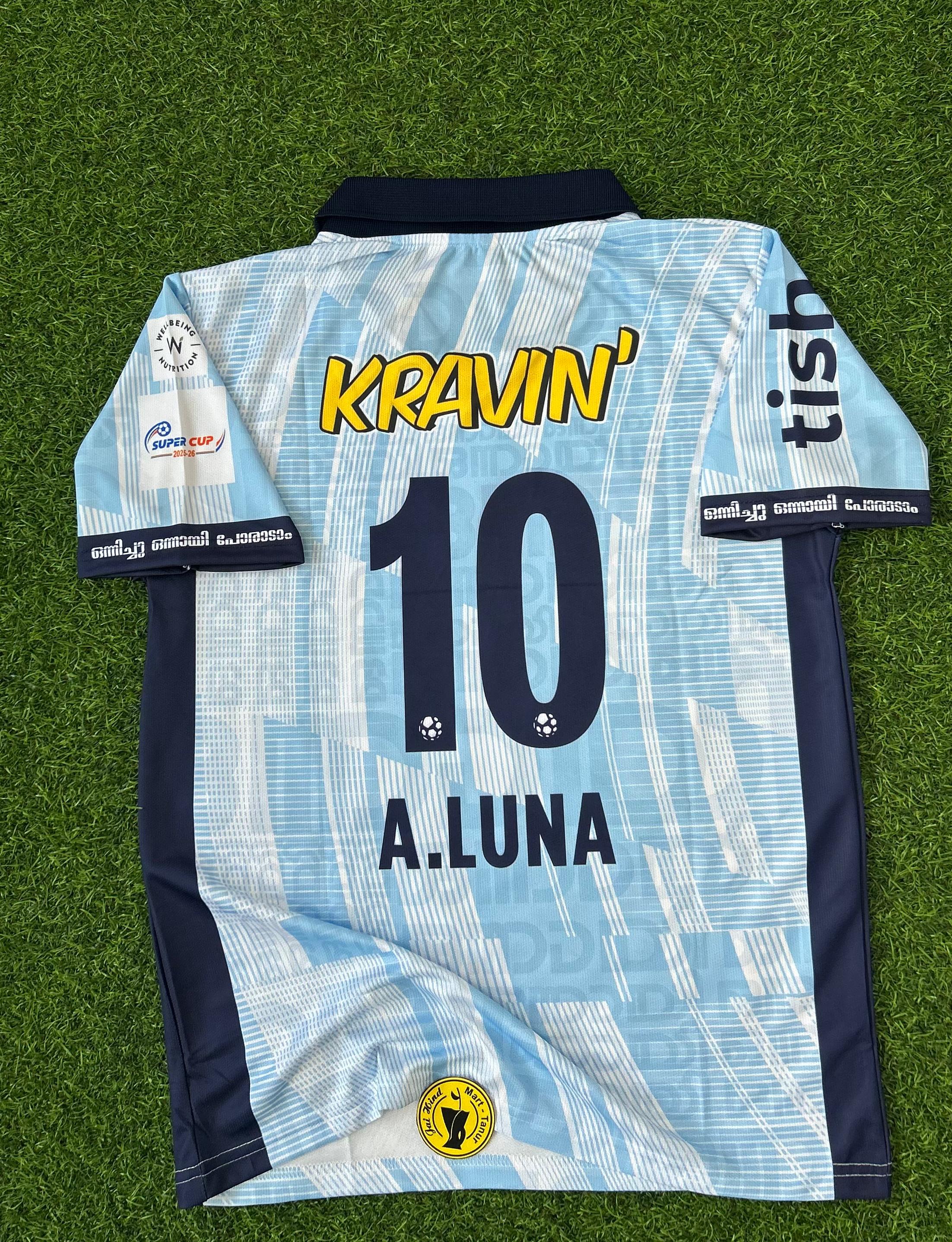 KERALA BLASTERS 2025-26 SEASON AWAY KIT. HALFSLEEVE POLO SUBLIMATION