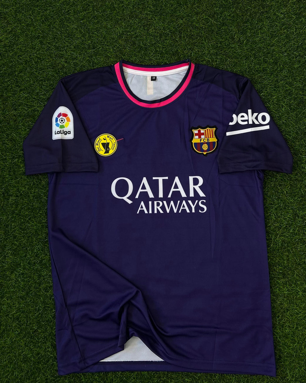 BARCELONA 2016/17 AWAY JERSEY NEYMAR JR HALFSLEEVE EMBROILEDERY