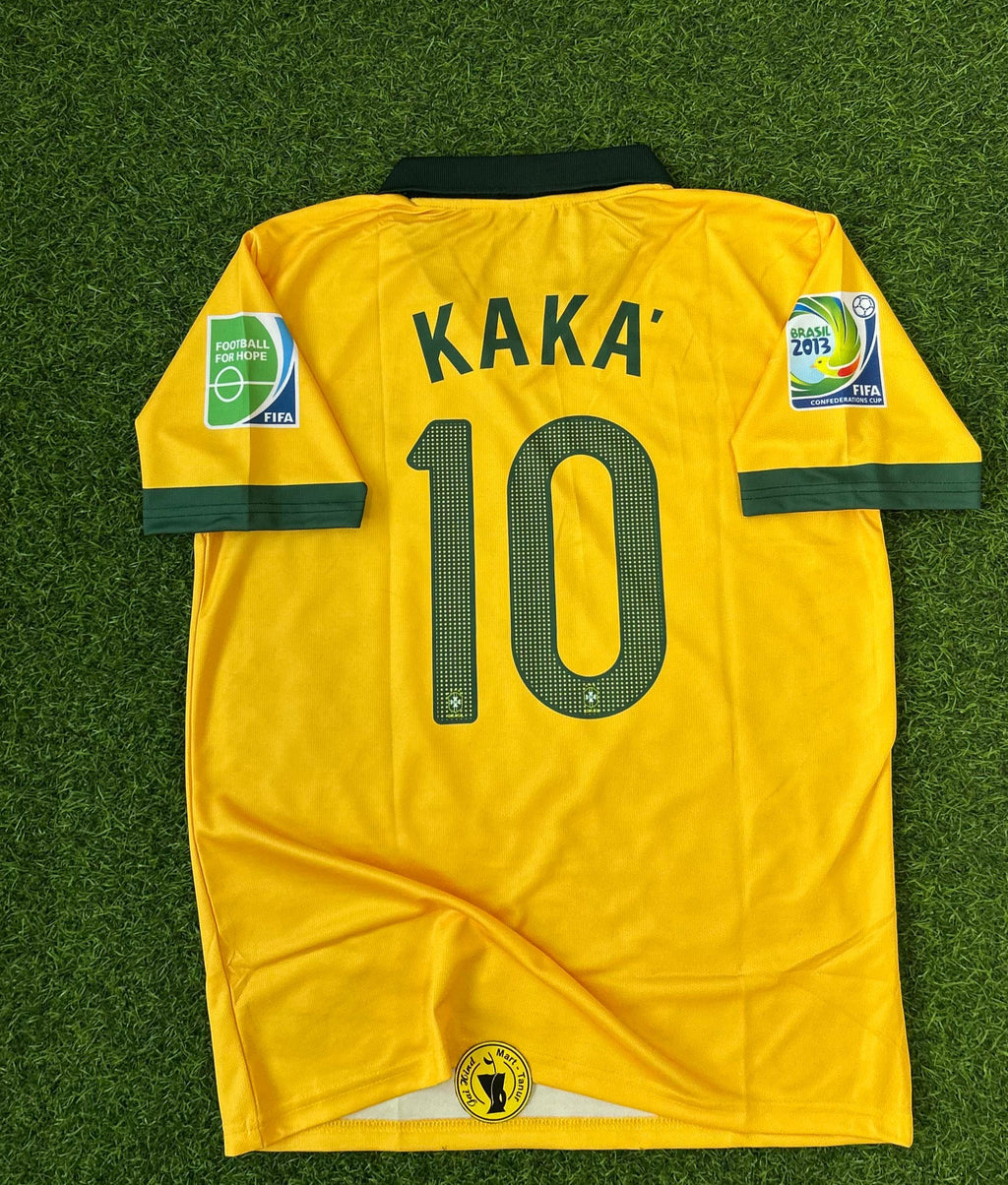 BRAZIL 2013-14 NATIONAL TEAM HOME KIT. HALFSLEEVE POLO SUBLIMATION