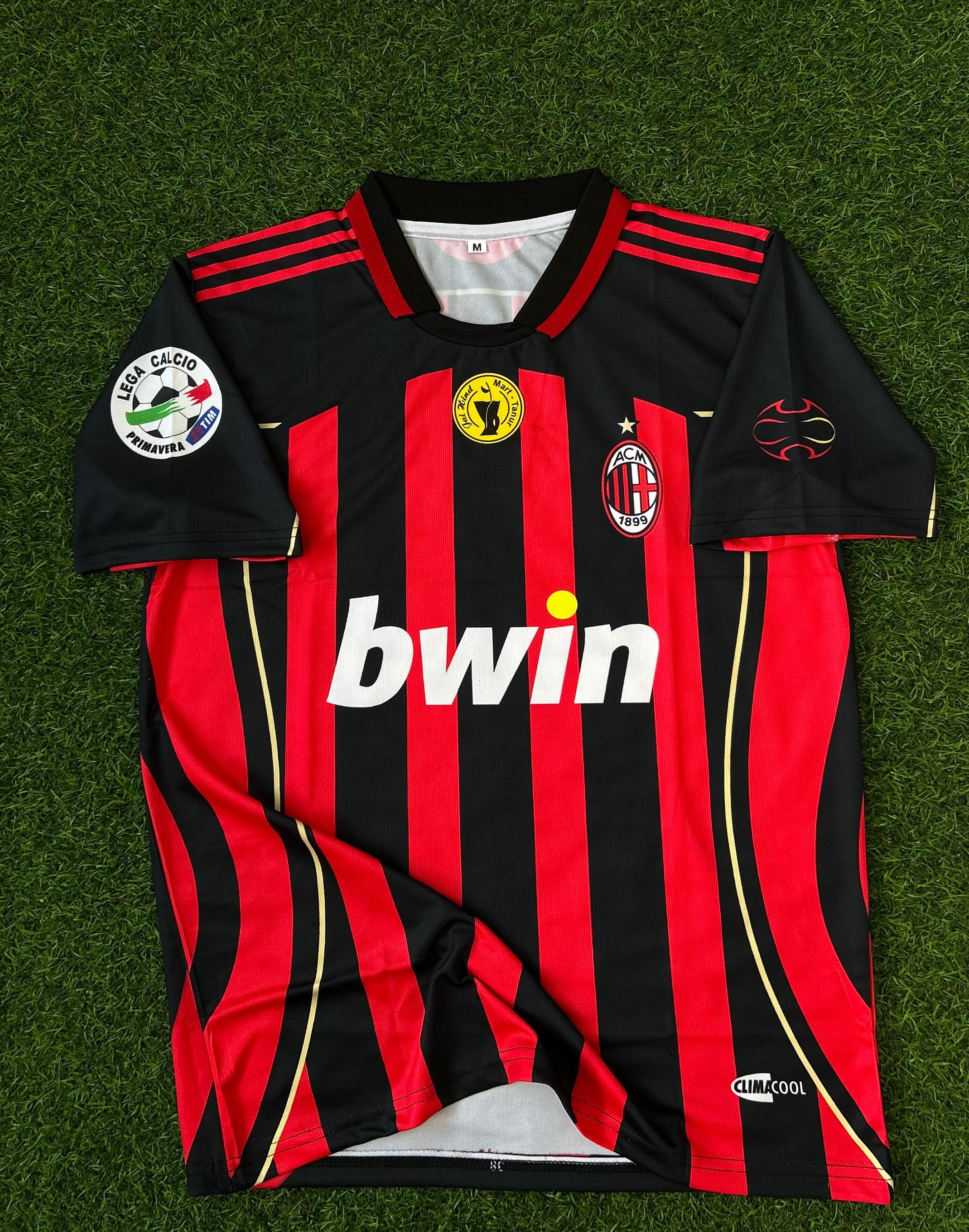 AC MILAN 2006-07 SEASON HOME KIT. HALFSLEEVE POLO SUBLIMATION