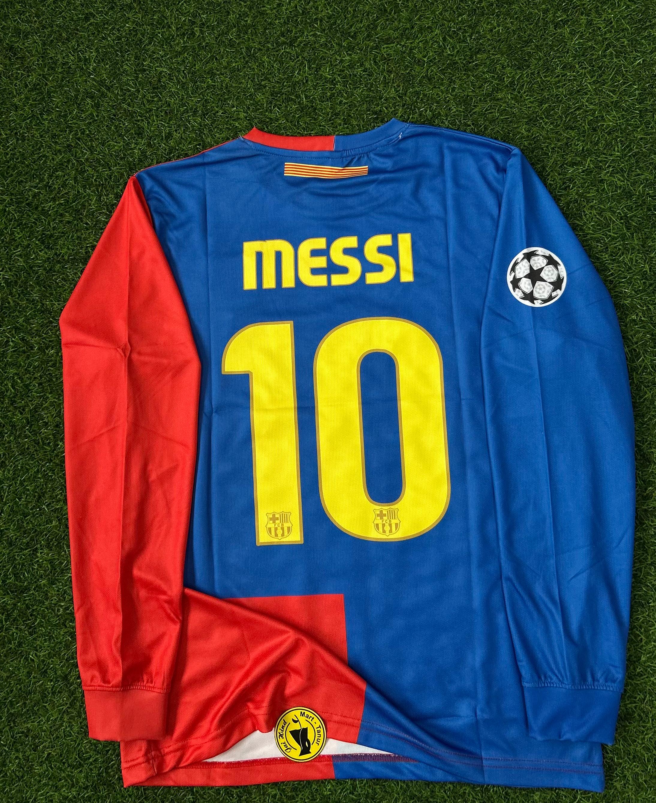 BARCELONA 2009 SEASON CHAMPIANS LEEGUE FINAL KIT. FULLSLEEVE EMBROIDERY