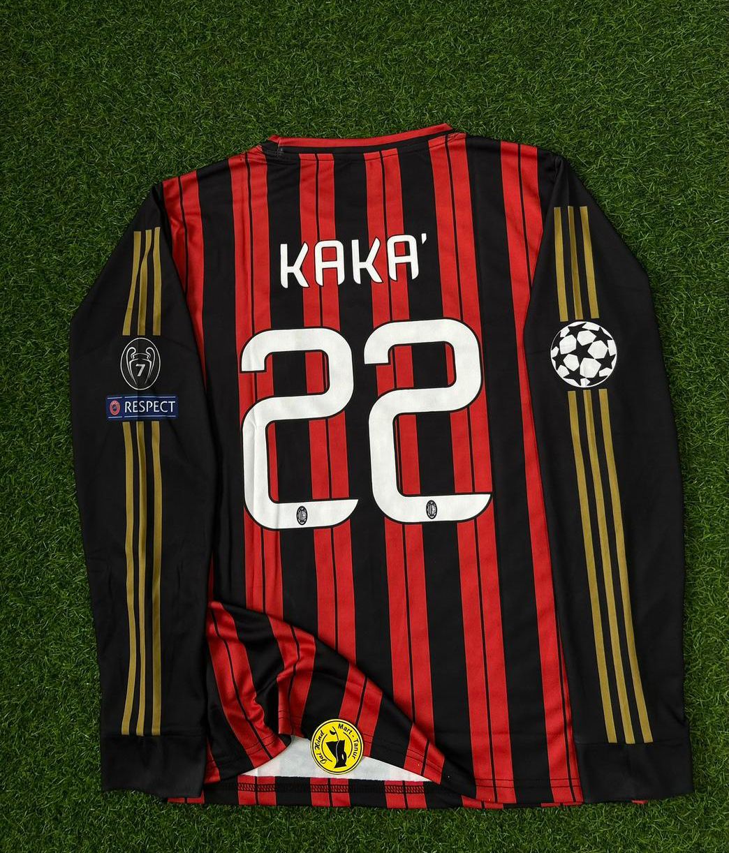 AC MILAN 2013-14 SEASON HOME KIT. FULLSLEEVE EMBROIDERY
