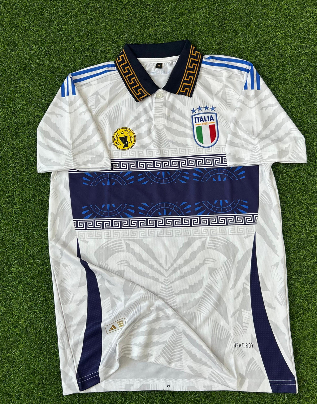 ITALY × GUCCI (2024–25) – SPECIAL EDITION MALDINI EDITION Retro Polo T-Shirt (Half Sleeve, Embroidered)