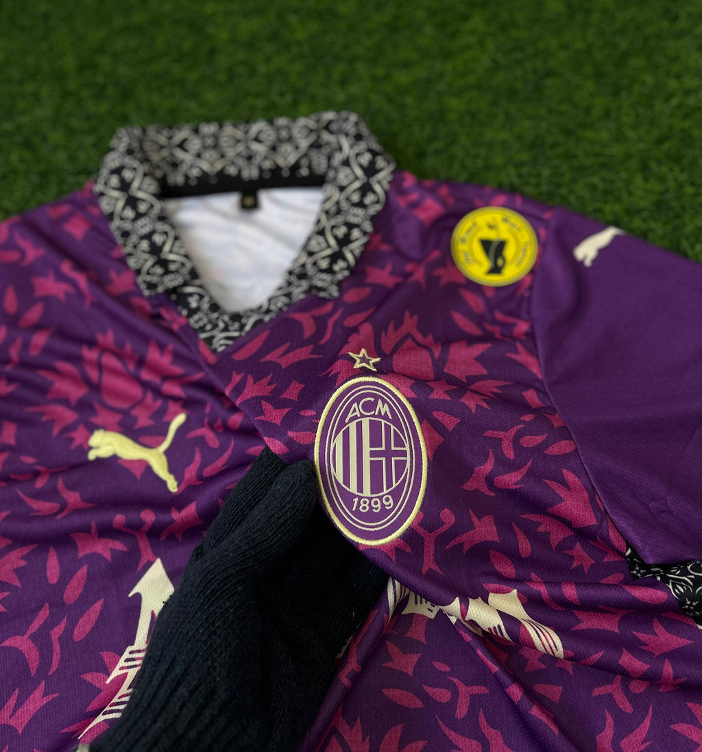 AC MILAN 2025–26 SPECIAL EDITION  Maldini Inspired Polo T-Shirt