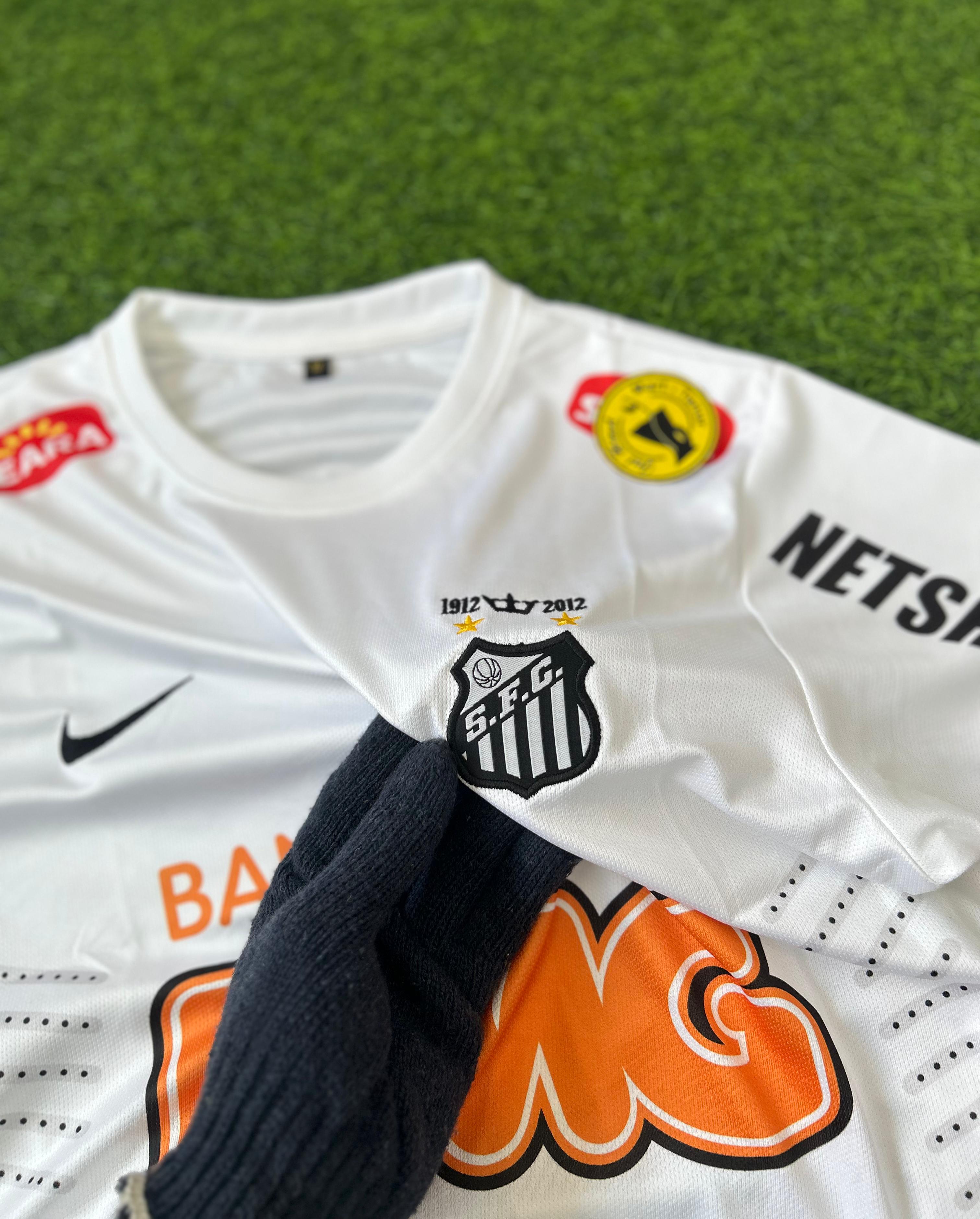 SANTOS 2011-12 SEASON HOME KIT. HALFSLEEVE EMBROIDERY