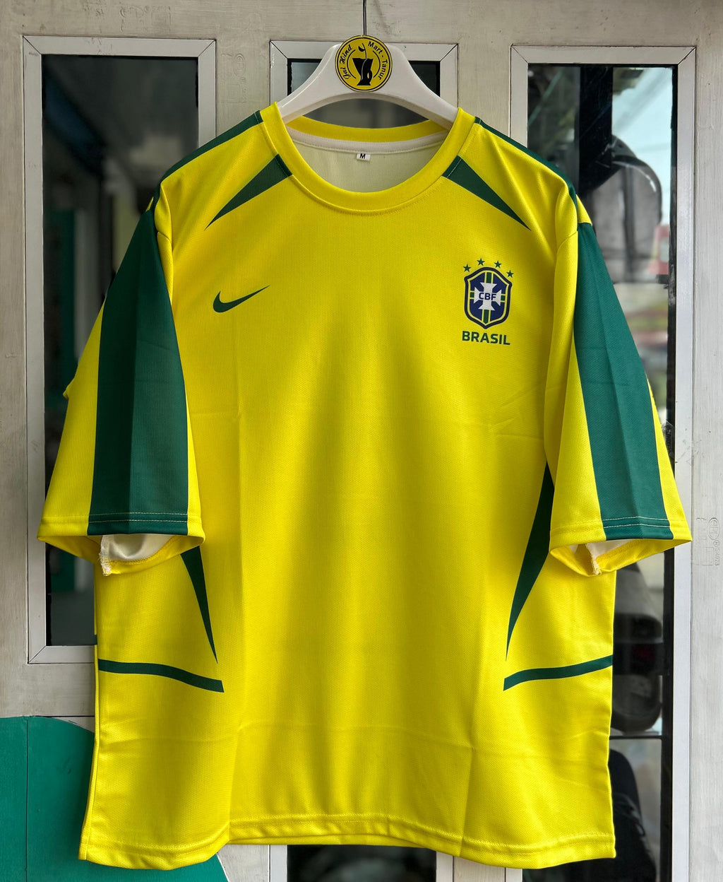 BRAZIL 2002 WORLD CUP HOME KIT.FIVESLEEVE SUBLIMATION