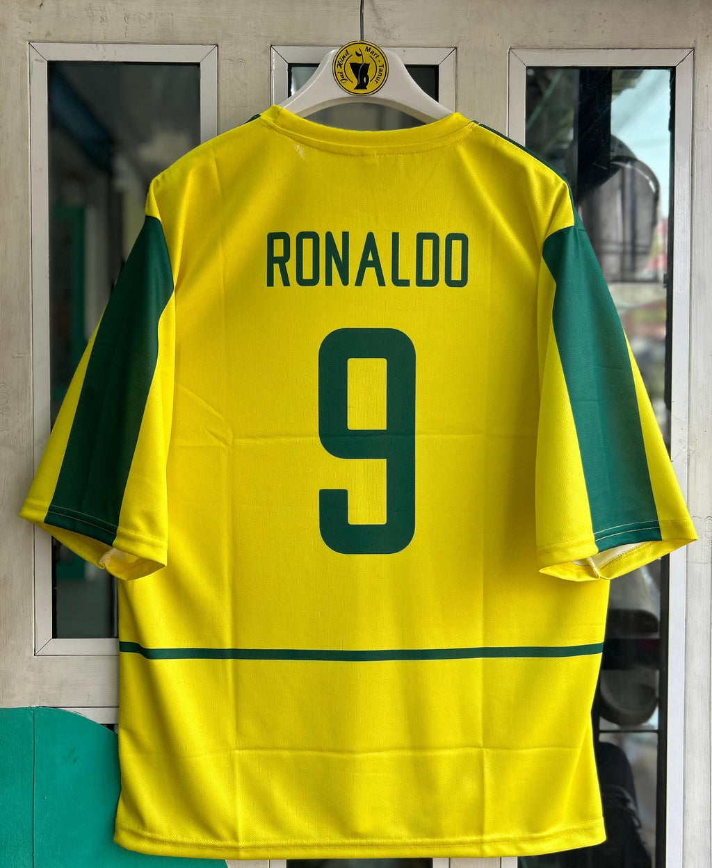 BRAZIL 2002 WORLD CUP HOME KIT.FIVESLEEVE SUBLIMATION