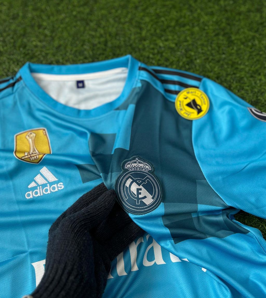 REAL MADRID 2017/18 AWAY JERSEY  RONALDO HALFSLEEVE EMBROILEDERY PREMIUM