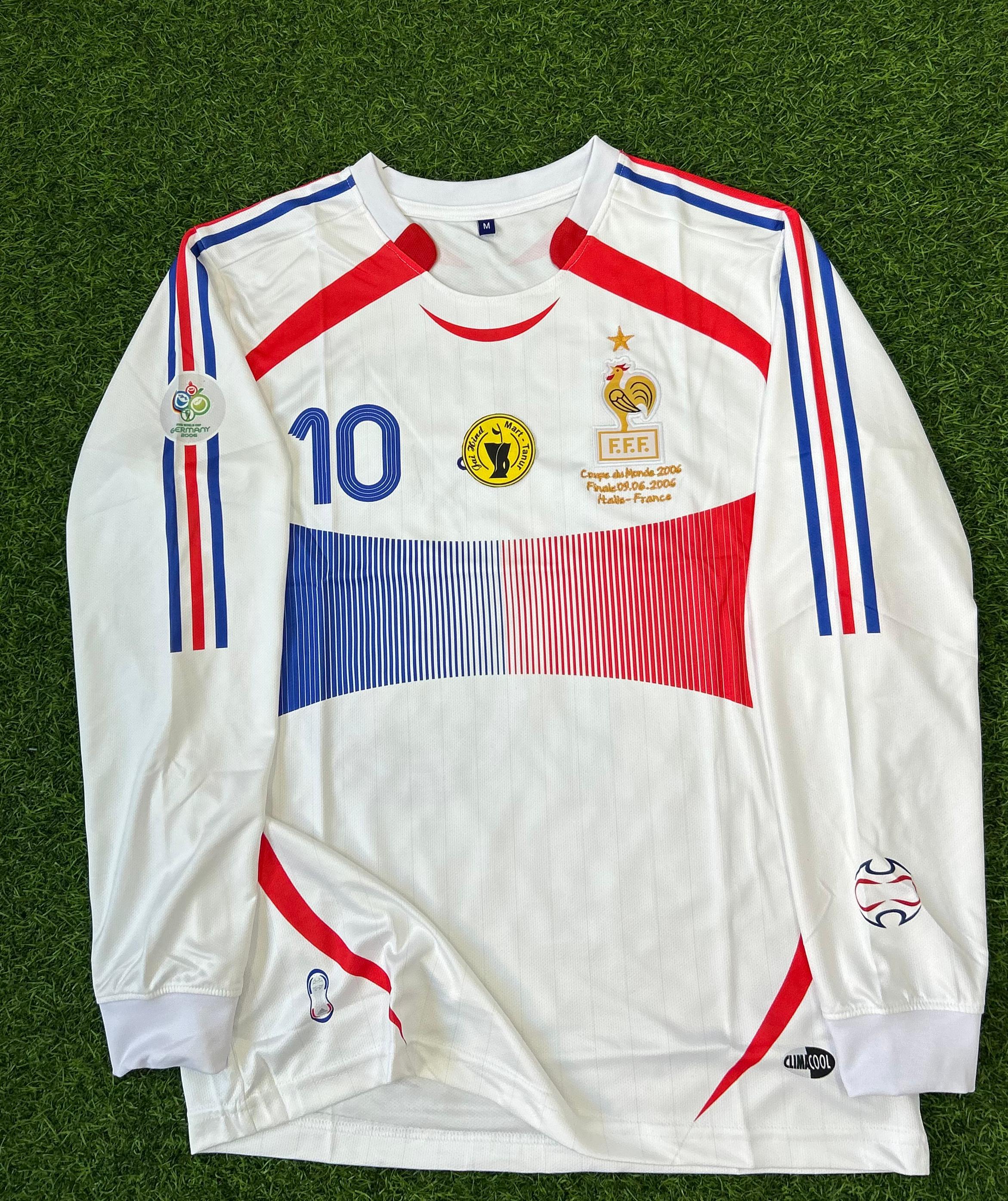 FRANCE 2006 WORLD CUP FINAL KIT. FULLSLEEVE POLO EMBROIDERY