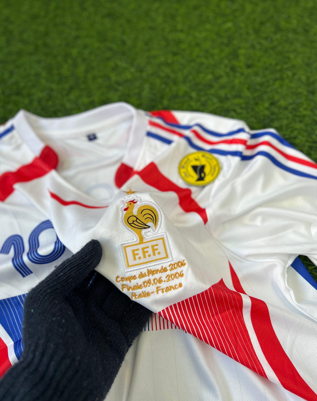 FRANCE 2006 WORLD CUP FINAL KIT. FULLSLEEVE POLO EMBROIDERY