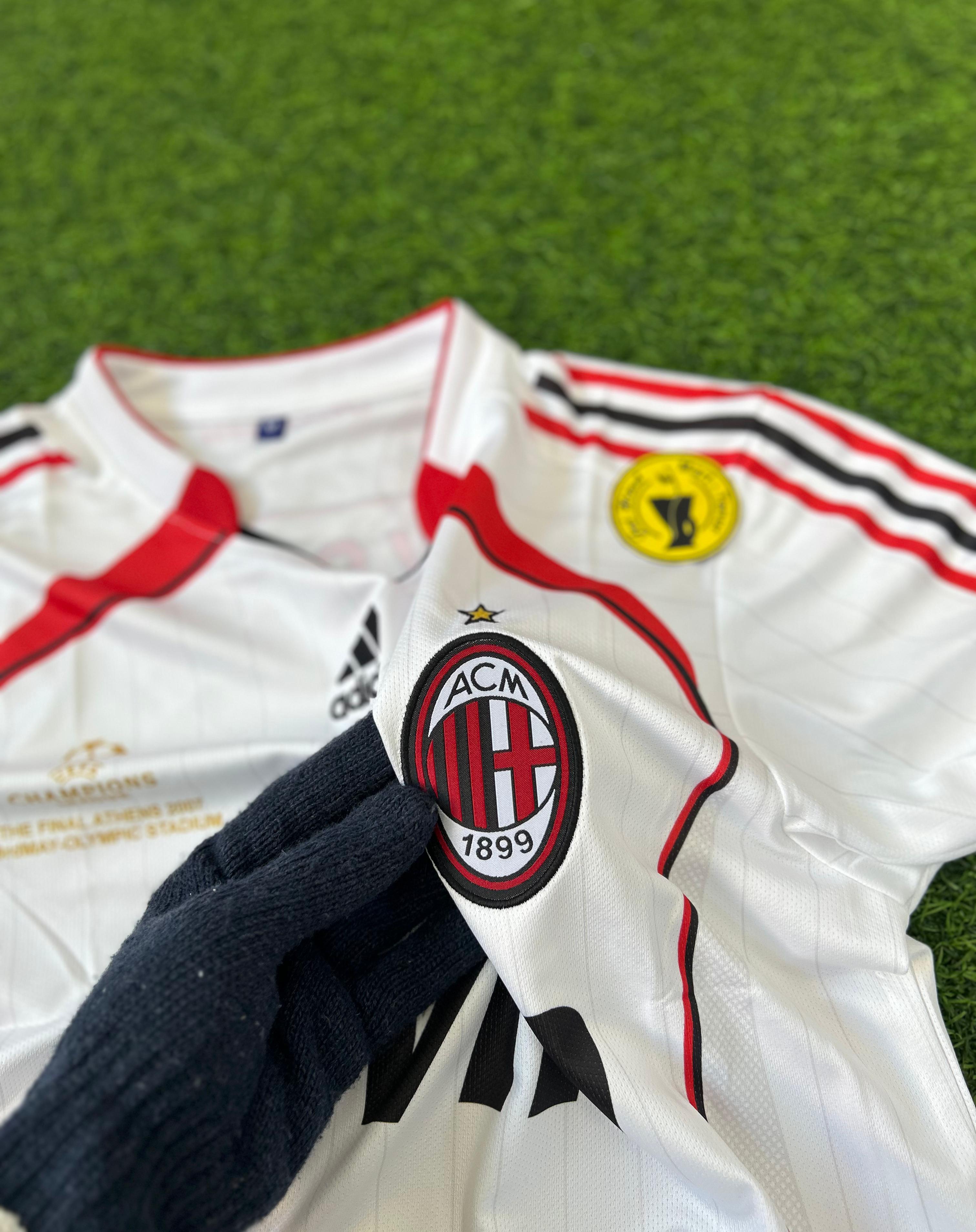 AC MILAN 2006-07SEASON AWAY KIT. FULLSLEEVE POLO EMBROIDERY