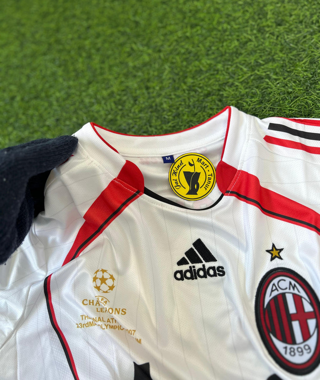 AC MILAN 2006-07SEASON AWAY KIT. FULLSLEEVE POLO EMBROIDERY