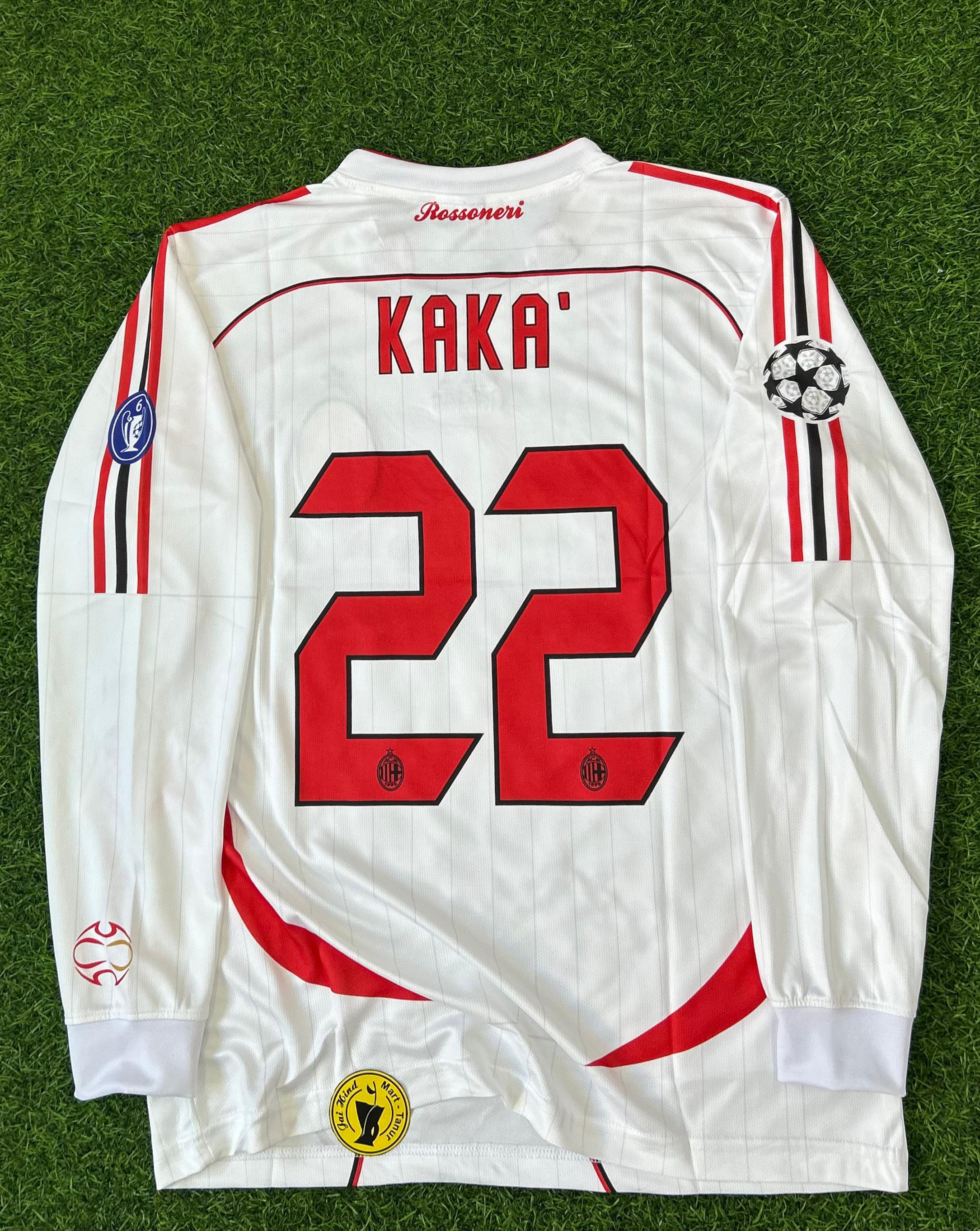 AC MILAN 2006-07SEASON AWAY KIT. FULLSLEEVE POLO EMBROIDERY