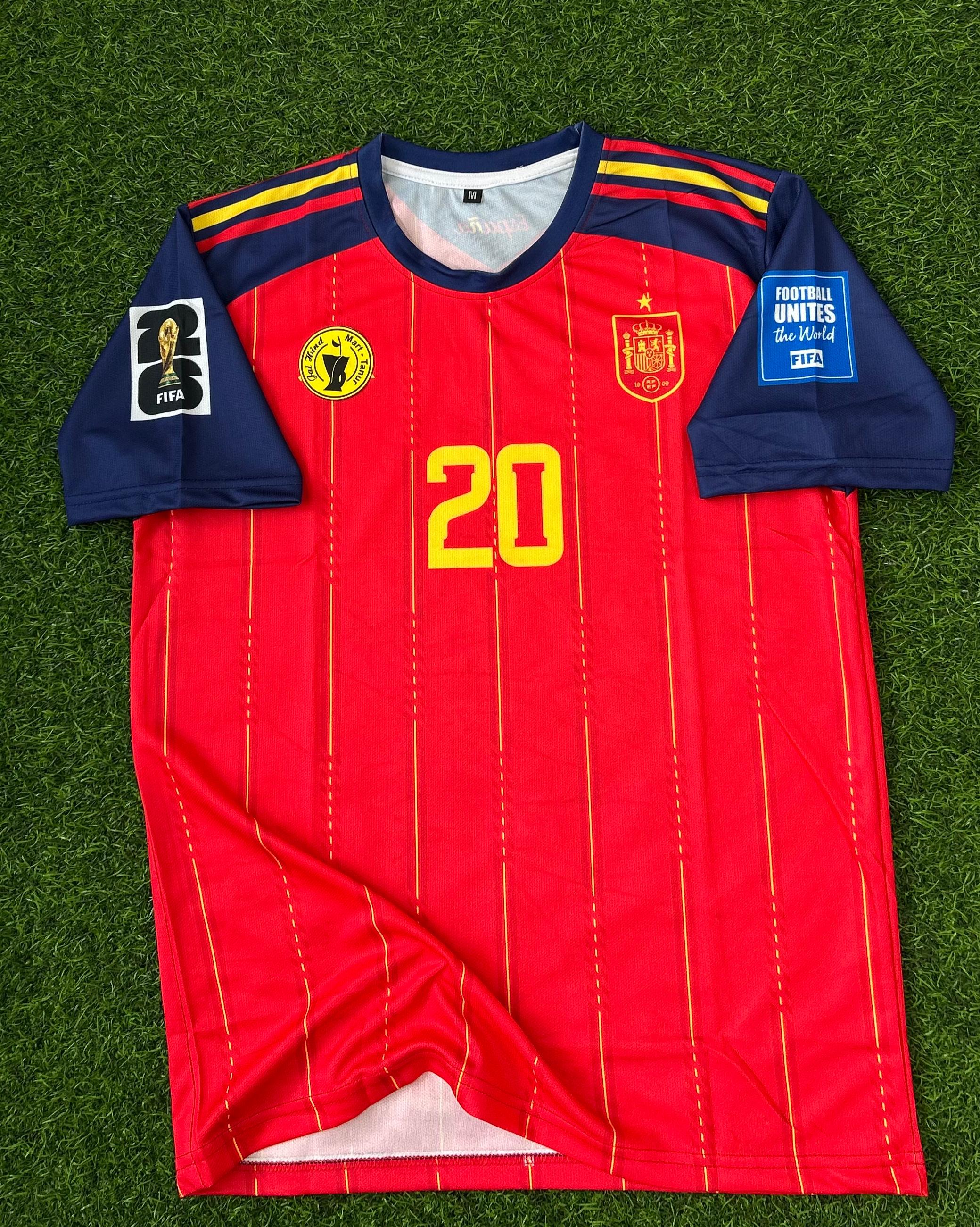 SPAIN 2026 WORLD CUP HOME KIT. HALFSLEEVE SUBLIMATION