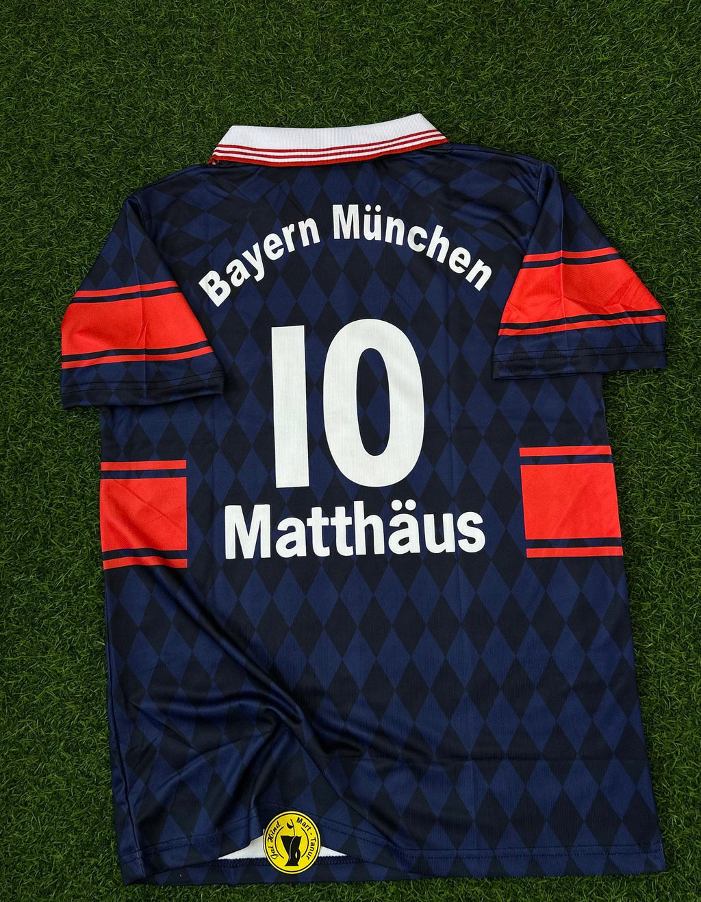 Bayern Munich 1997–99 Home Kit – Matthäus  Retro Half-Sleeve Polo (Embroidered)