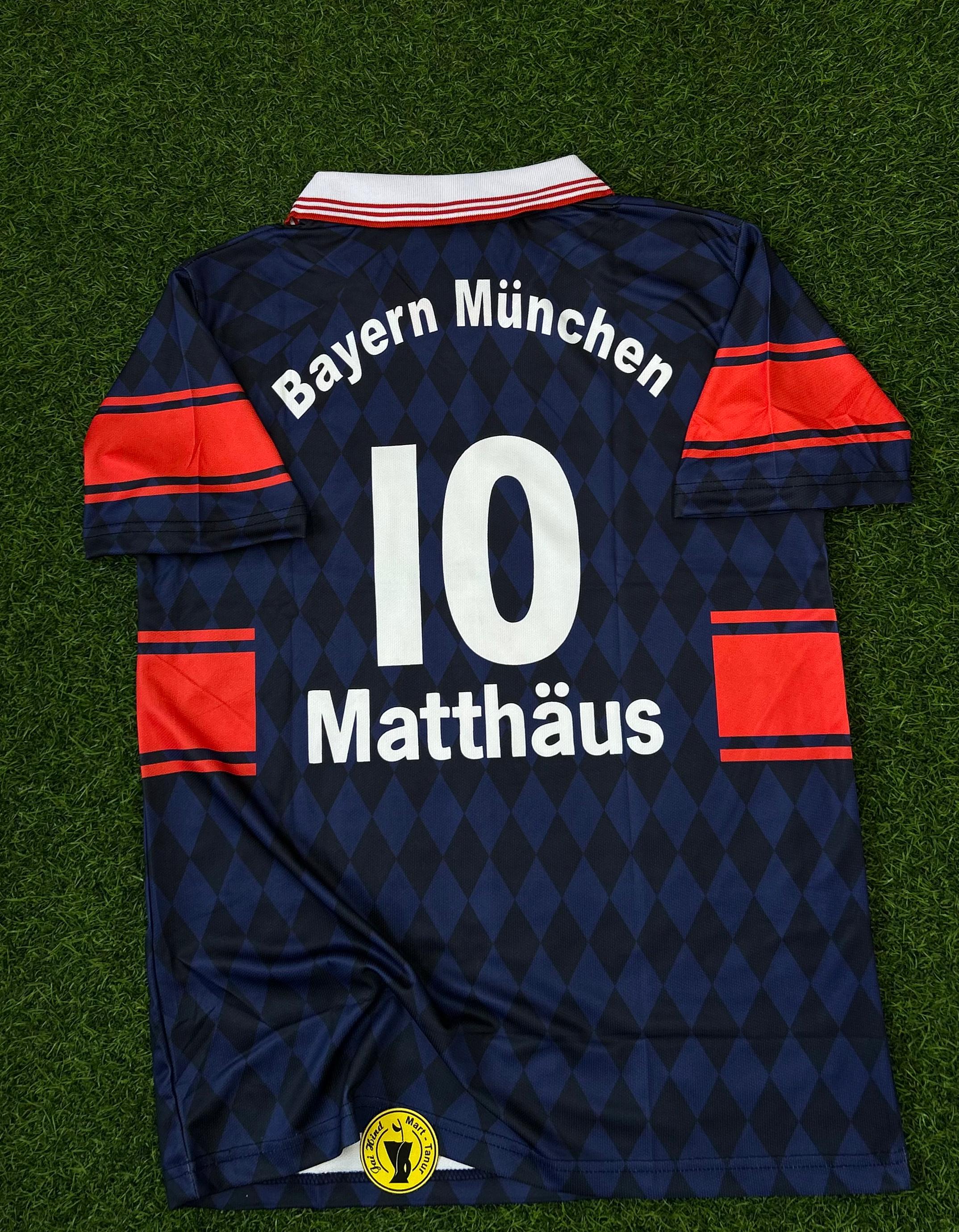 Bayern Munich 1997–99 Home Kit – Matthäus  Retro Half-Sleeve Polo (Embroidered)