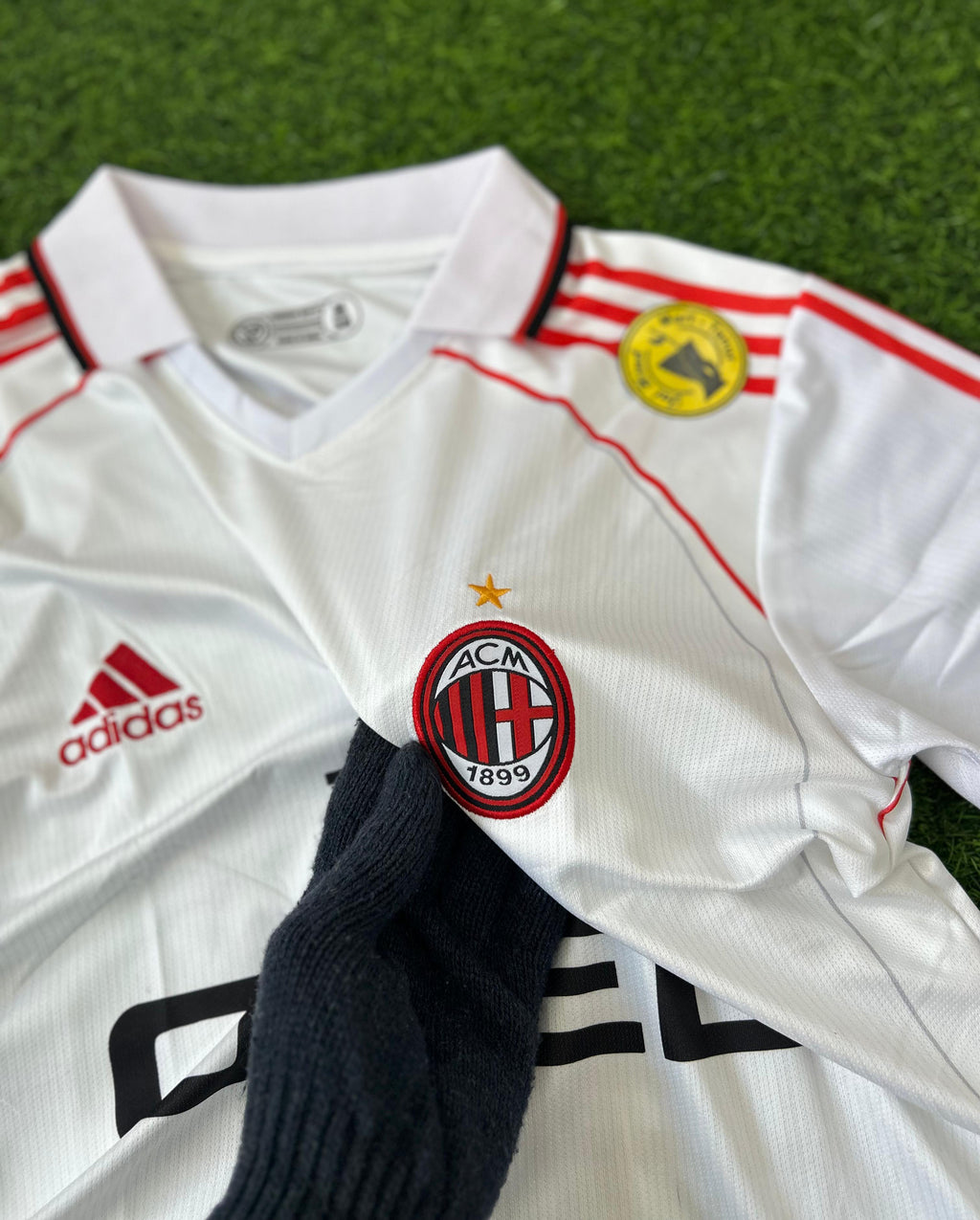 AC MILAN 1999–2000 AWAY KIT  Paolo Maldini Edition  Half-Sleeve Polo T-Shirt (Embroidered)