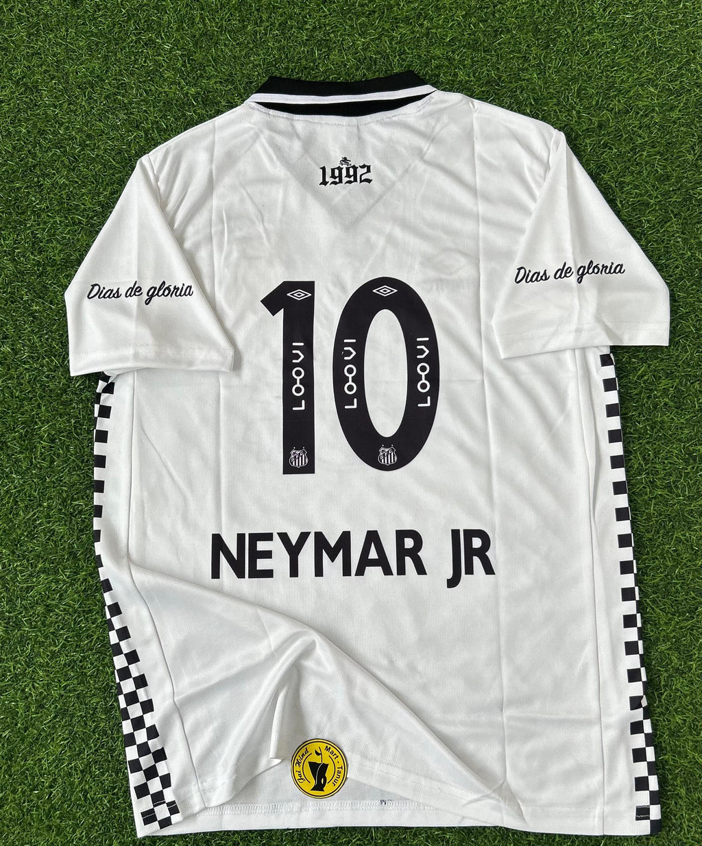 SANTOS FC × CHARLIE BROWN JR“Marginal Alado” Special Edition Kit Neymar Jr Edition  Half-Sleeve Polo T-Shirt (Embroidered)