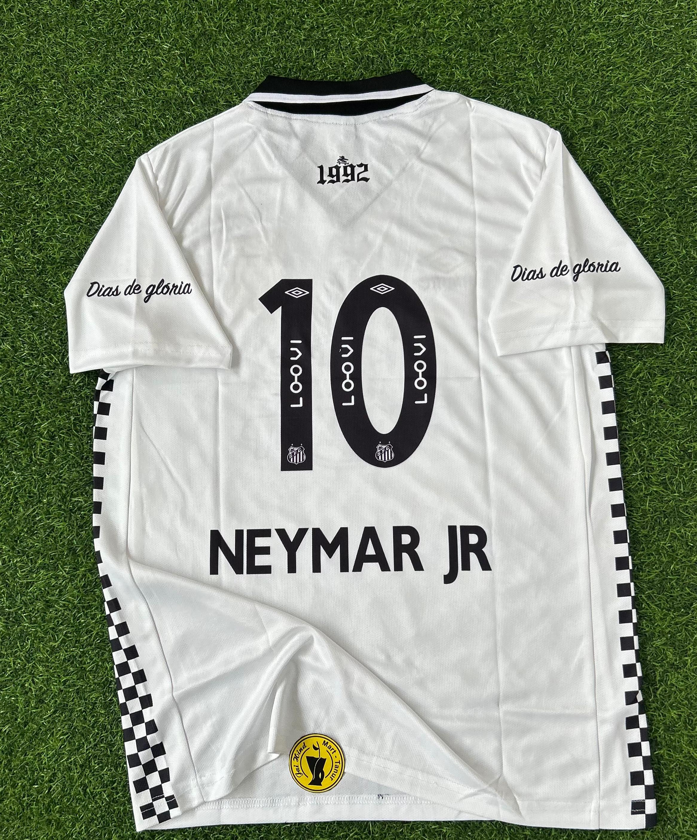 SANTOS FC × CHARLIE BROWN JR“Marginal Alado” Special Edition Kit Neymar Jr Edition  Half-Sleeve Polo T-Shirt (Embroidered)