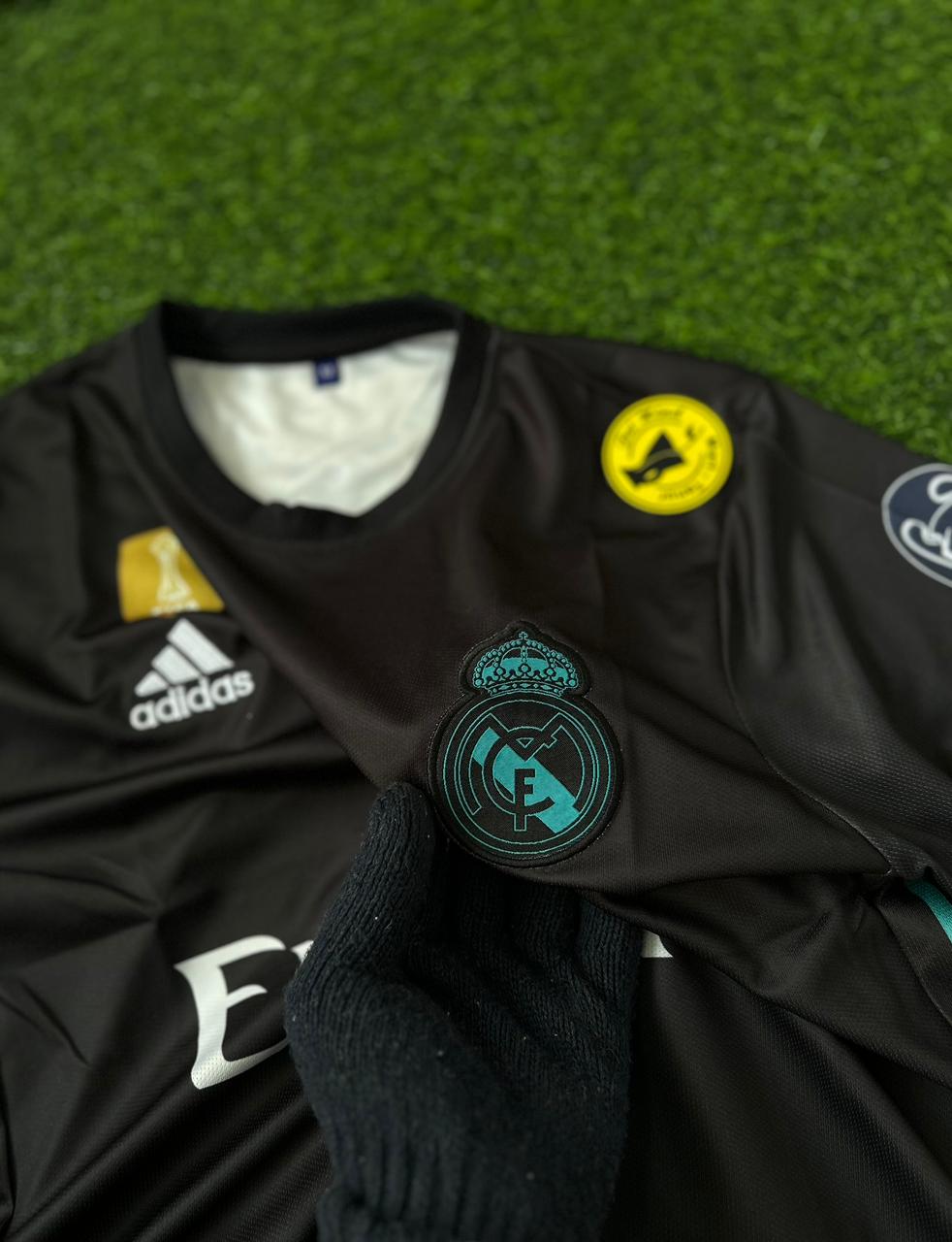 REAL MADRIS 2017-18 AWAY KIT RONALDO HALF SLEEVE EMBROILEDERY PREMIUM QUALITY