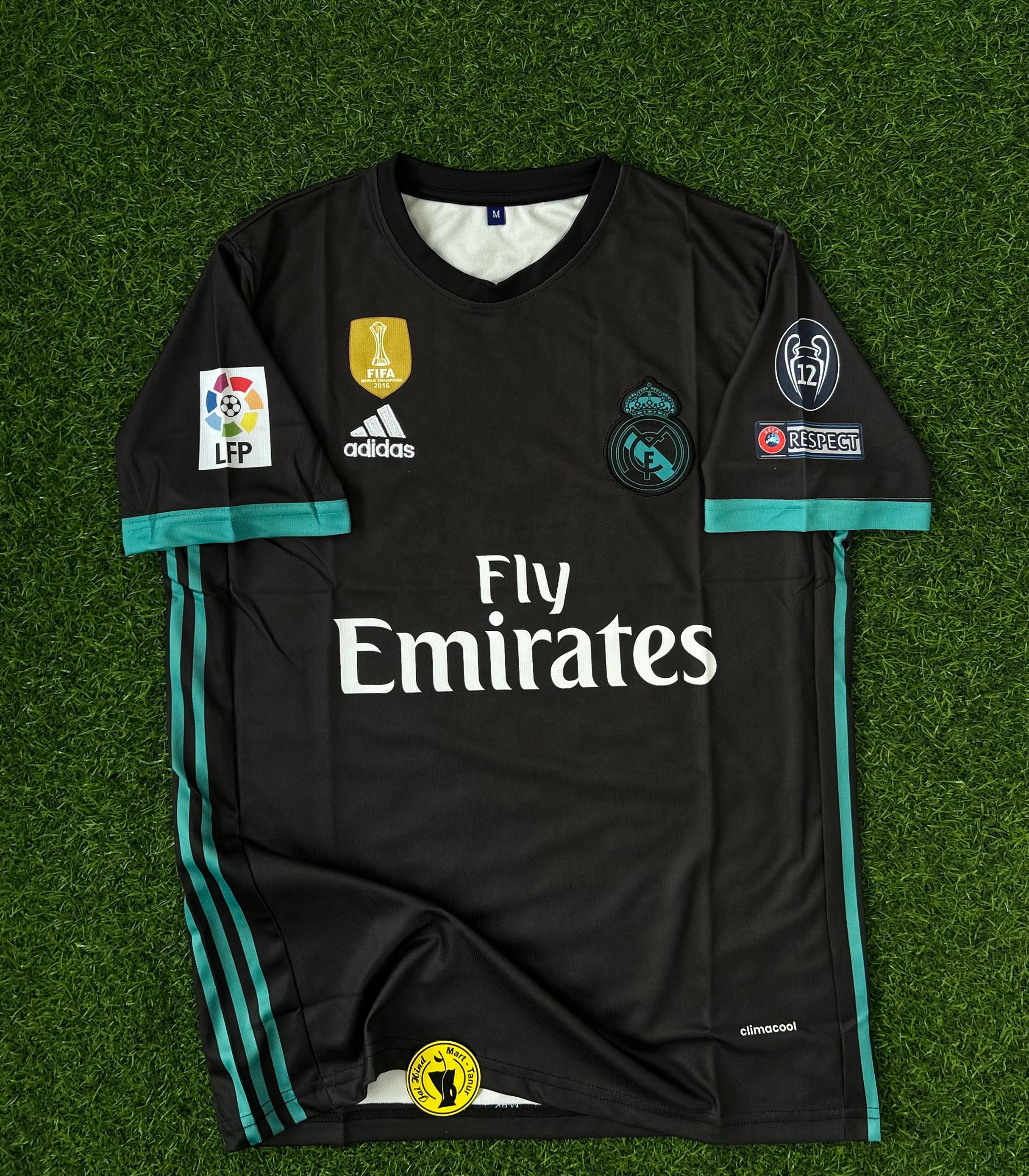 REAL MADRIS 2017-18 AWAY KIT RONALDO HALF SLEEVE EMBROILEDERY PREMIUM QUALITY