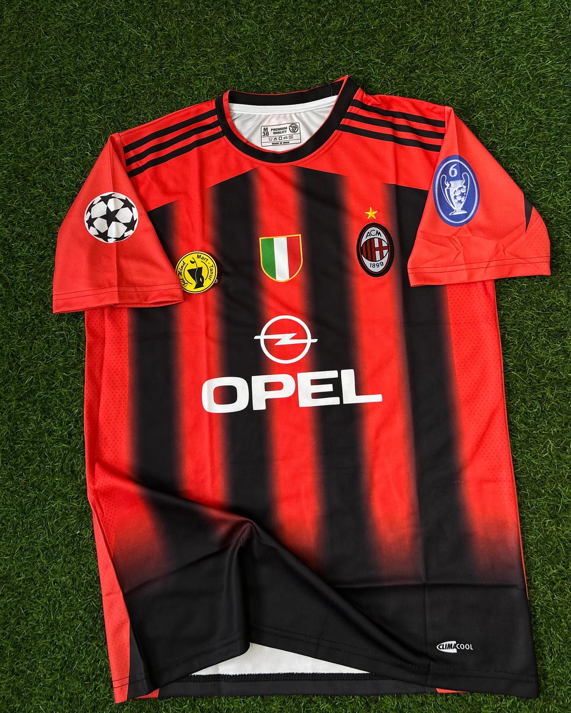 AC MILAN 2004/05 HOME KIT KAKA HALFSLEEVE EMBROILEDERY