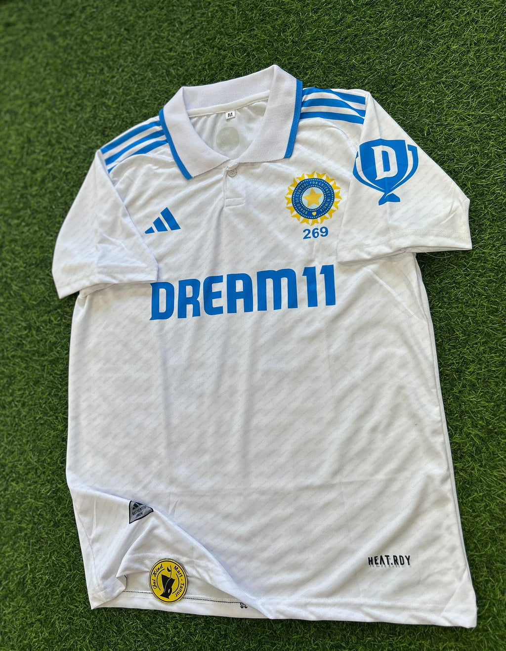 India Test Cricket Jersey Virat – Half Sleeve Polo Sublimation
