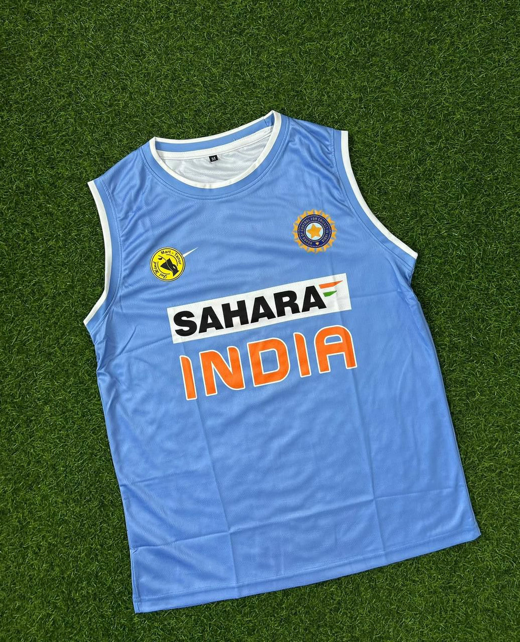 India Cricket Retro Kit Dhoni – Sleeveless Sublimation Jersey