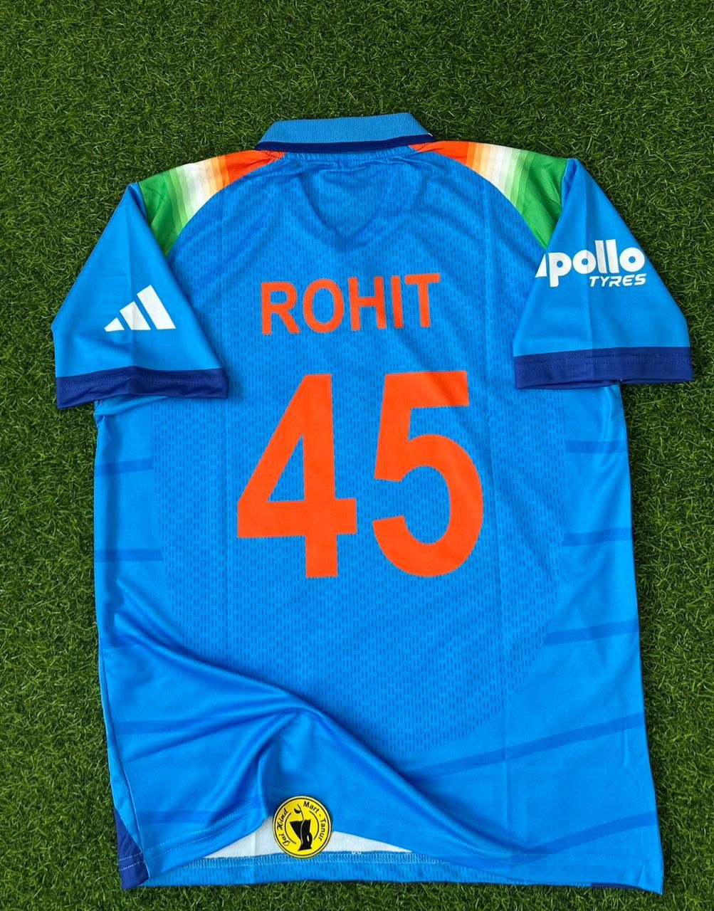 Indian Cricket Team Jersey Rohit – Half Sleeve Polo Sublimation