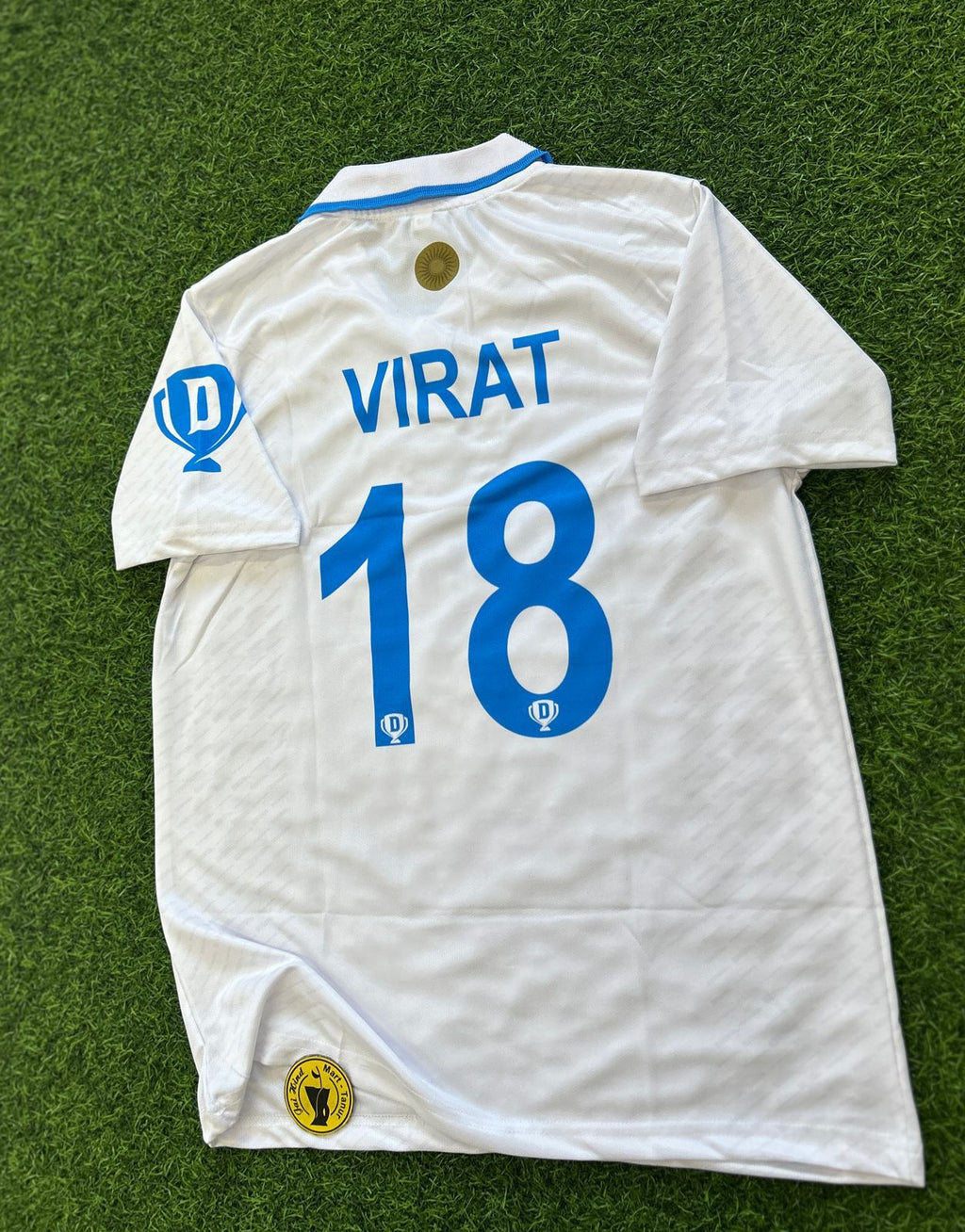 India Test Cricket Jersey Virat – Half Sleeve Polo Sublimation