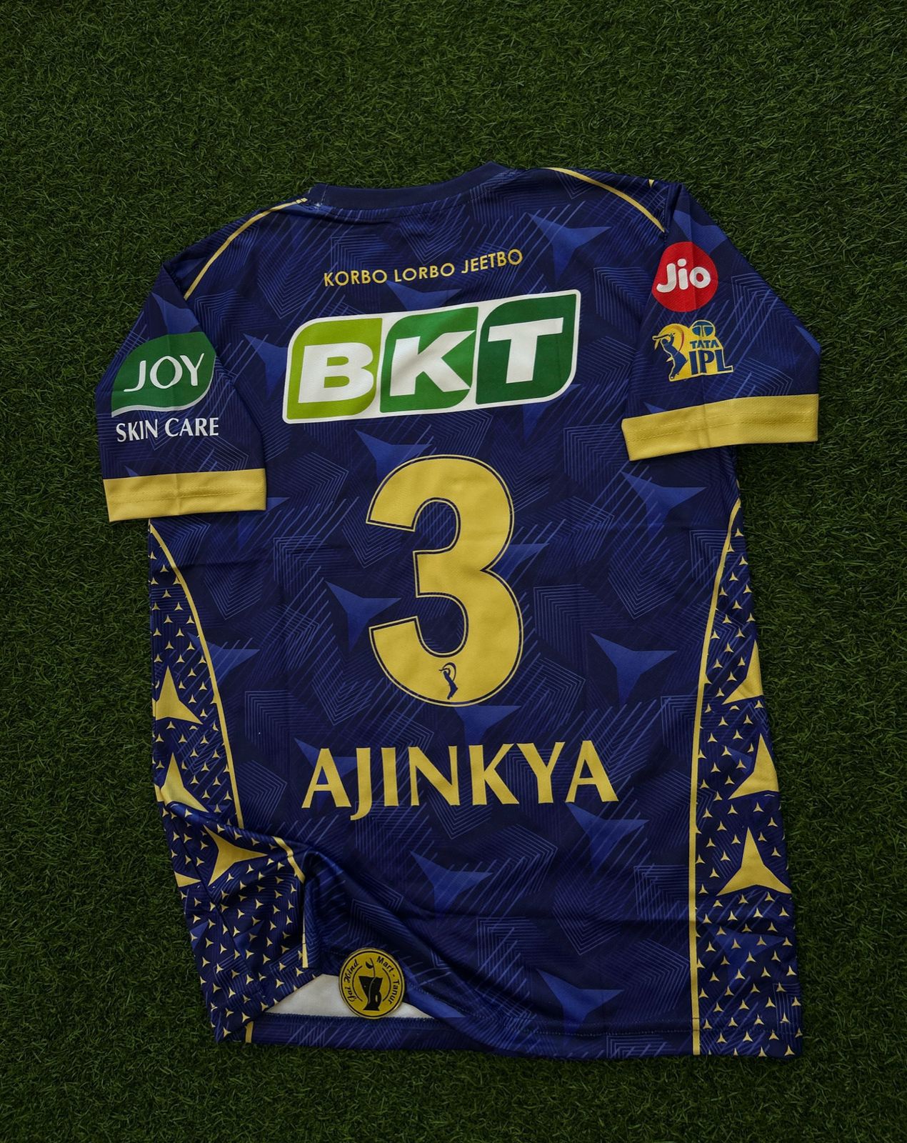 IPL Kolkata Knight Riders (KKR) Ajinkya Cricket Jersey – Half Sleeve Sublimation
