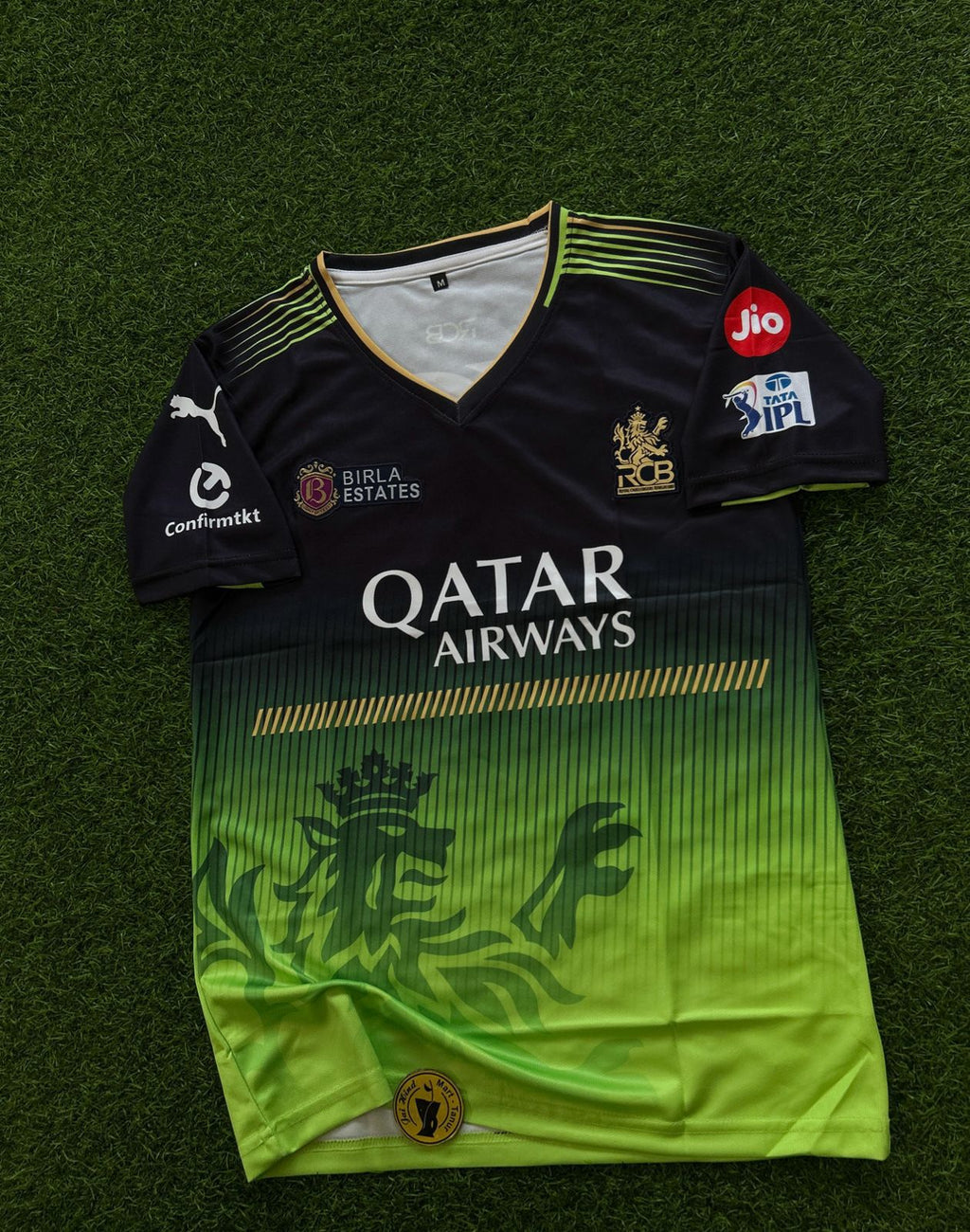 Royal Challengers Bengaluru (RCB) IPL Kit Virat Cricket Jersey – Half Sleeve V-Neck Embroidery