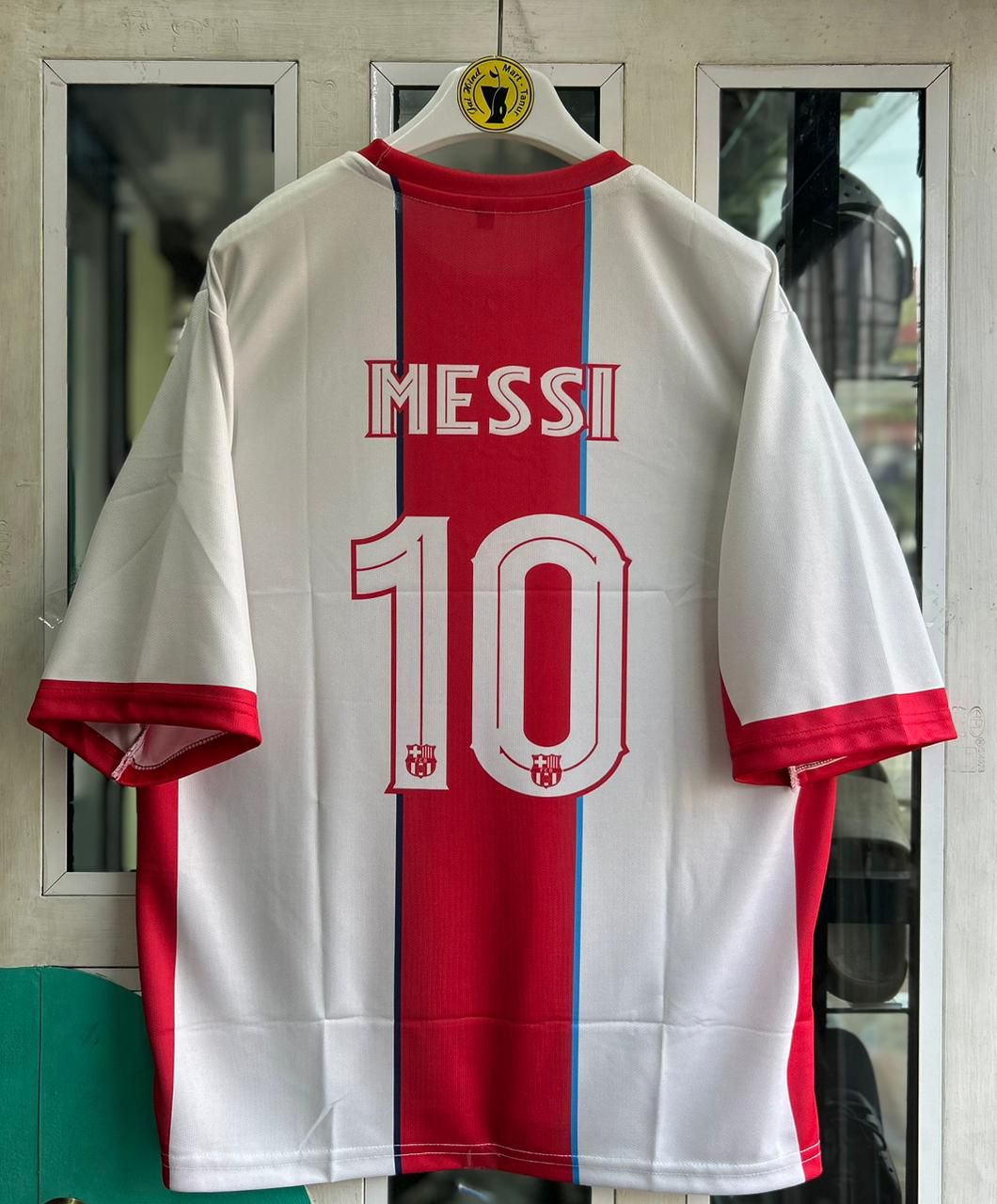 FC Barcelona Special Edition – Messi Fivesleeve Embroidered Roundneck T-Shirt