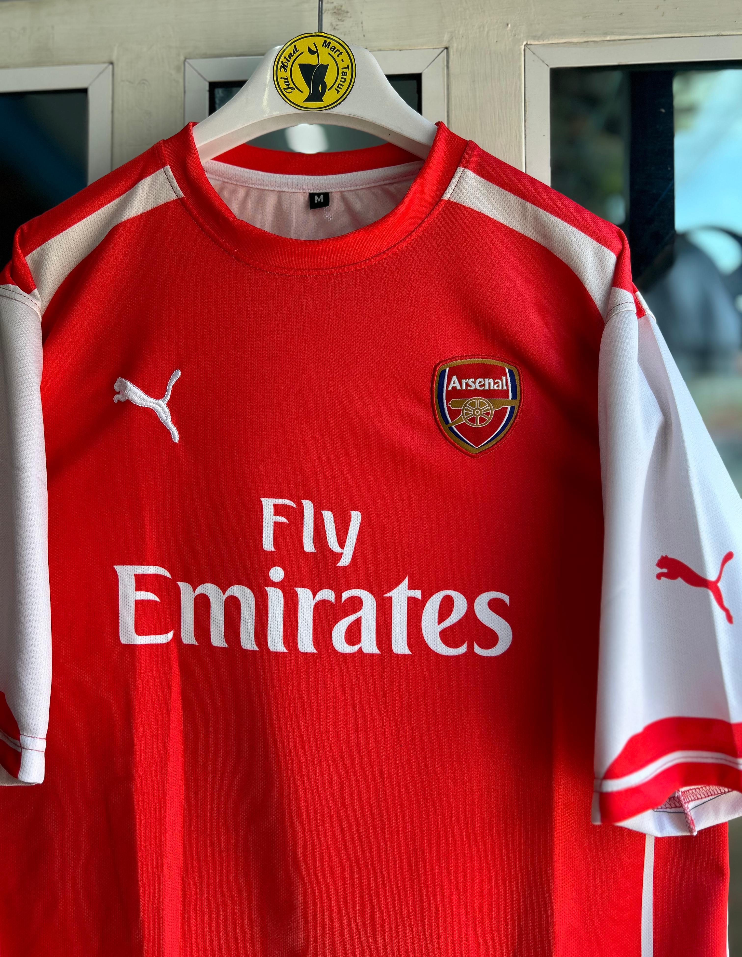 ARSENAL FC 2014–15 HOME OZIL FIVESLEEVE EMBROILDERY ROUNDNECK