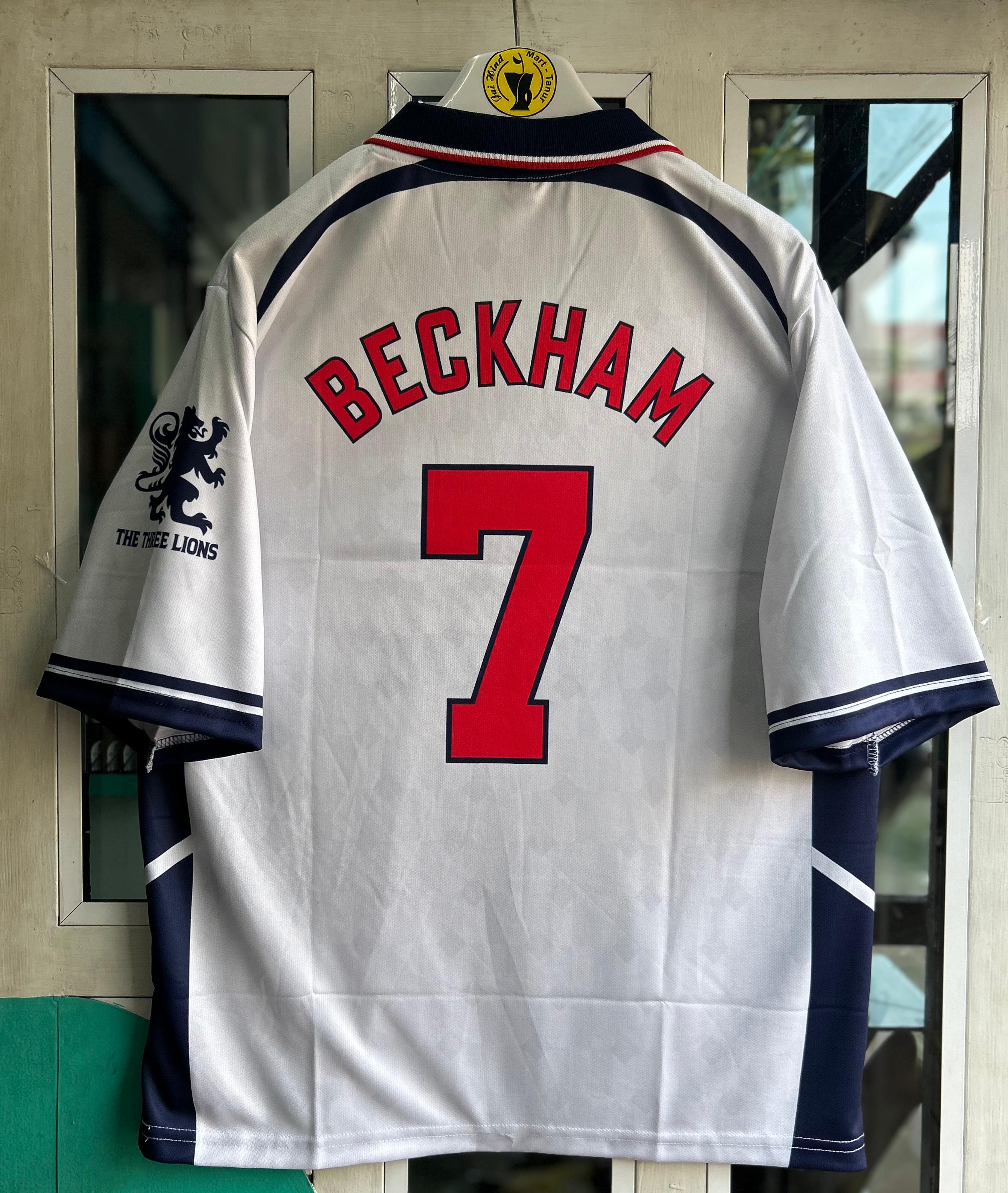 England Special Edition Kit – Beckham Five-Sleeve Embroidered Polo (Retro)
