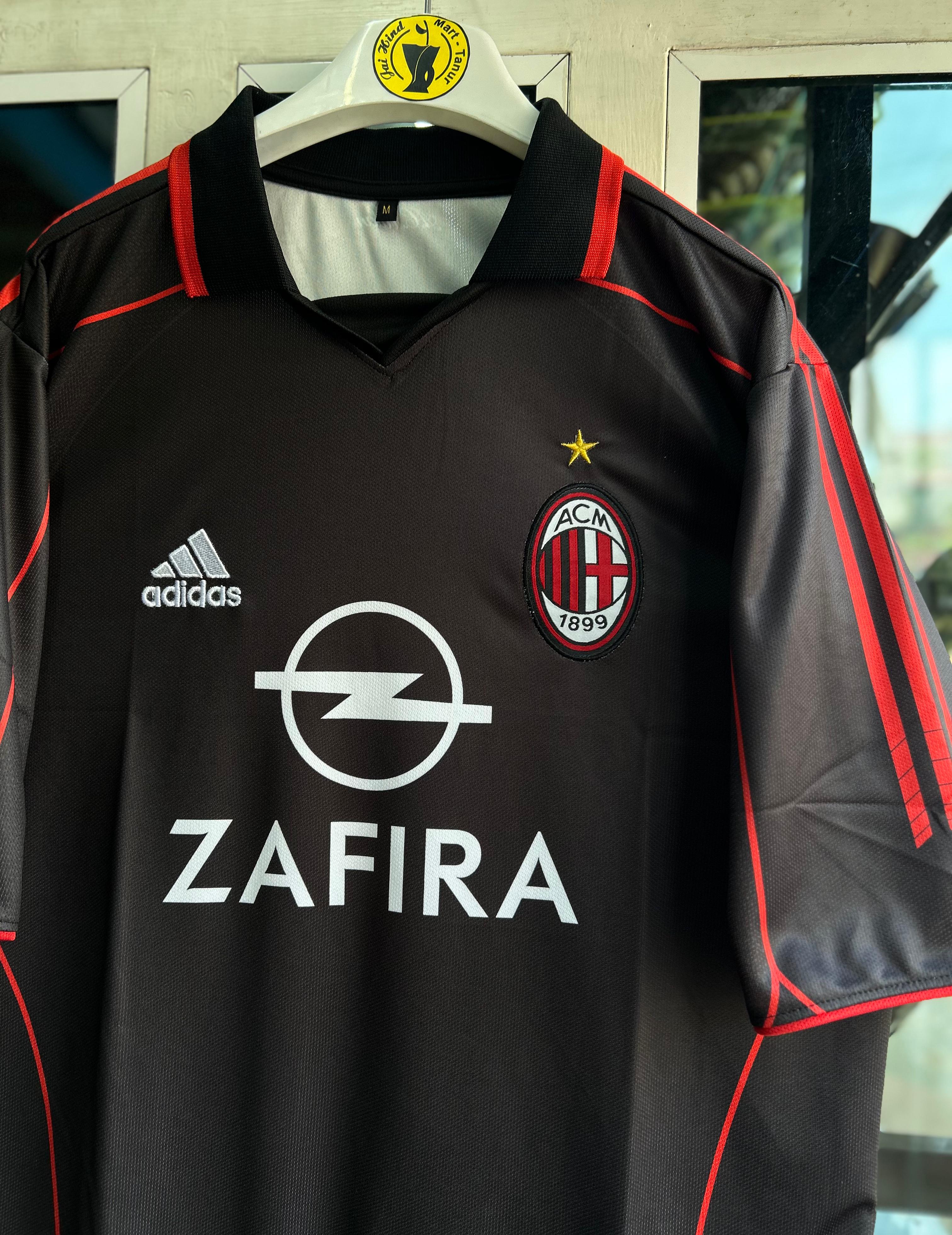 AC Milan 2005–06 Third Kit – Shevchenko Five-Sleeve Embroidered Polo (Retro Edition)