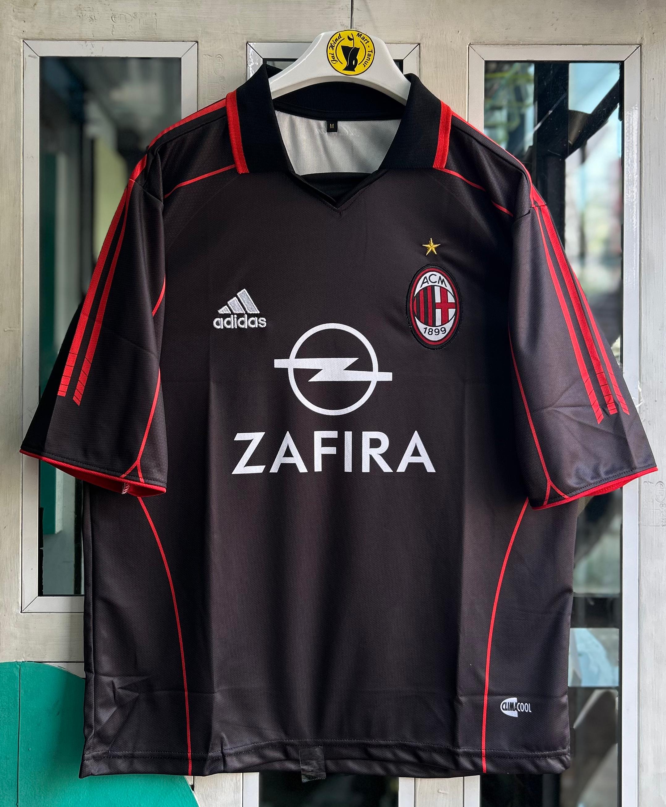 AC Milan 2005–06 Third Kit – Shevchenko Five-Sleeve Embroidered Polo (Retro Edition)